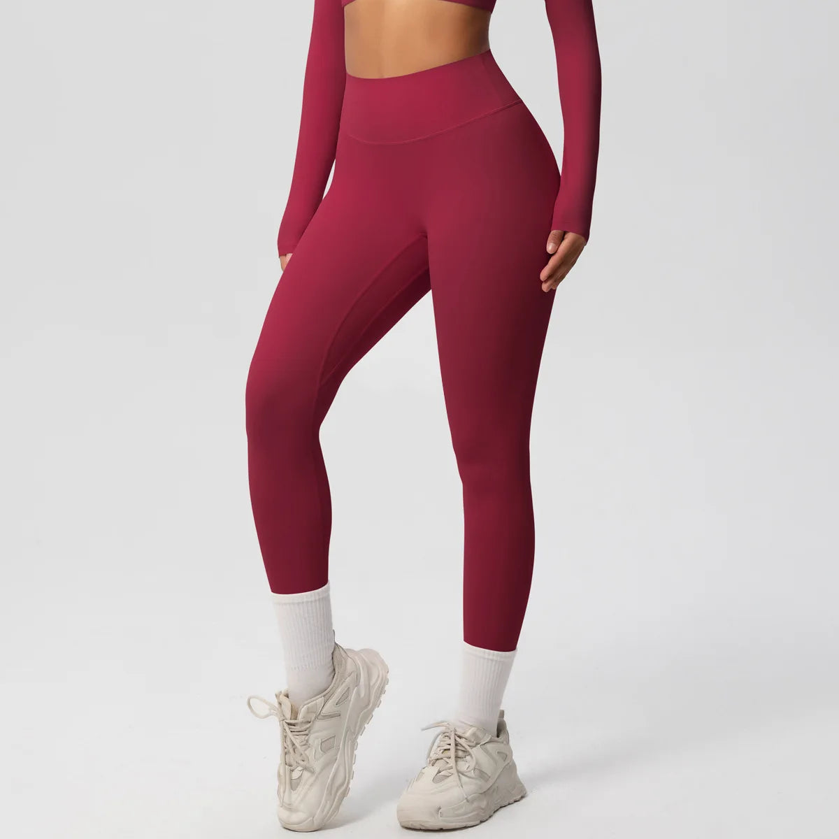 Leggings Female High Elastic Seamless Tights High Waist Butt Lift Sexy Fitness Pants Knit Slim Gym Running Yoga Leggings