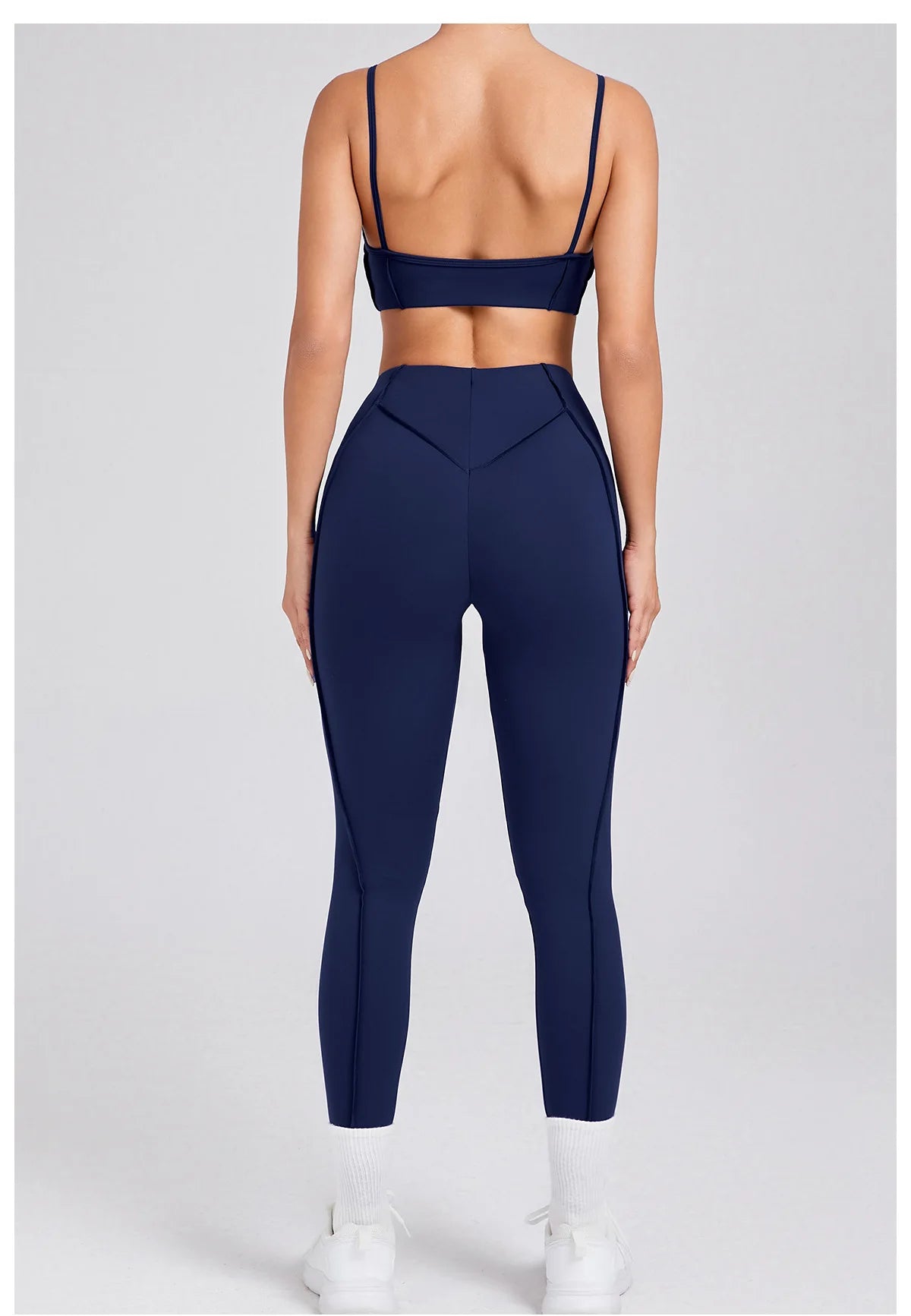 Women's Tracksuit 2 Pieces Seamless Yoga Set Workout Push Up Sportswear Gym Clothing High Waist Leggings Fitness Sports Suits