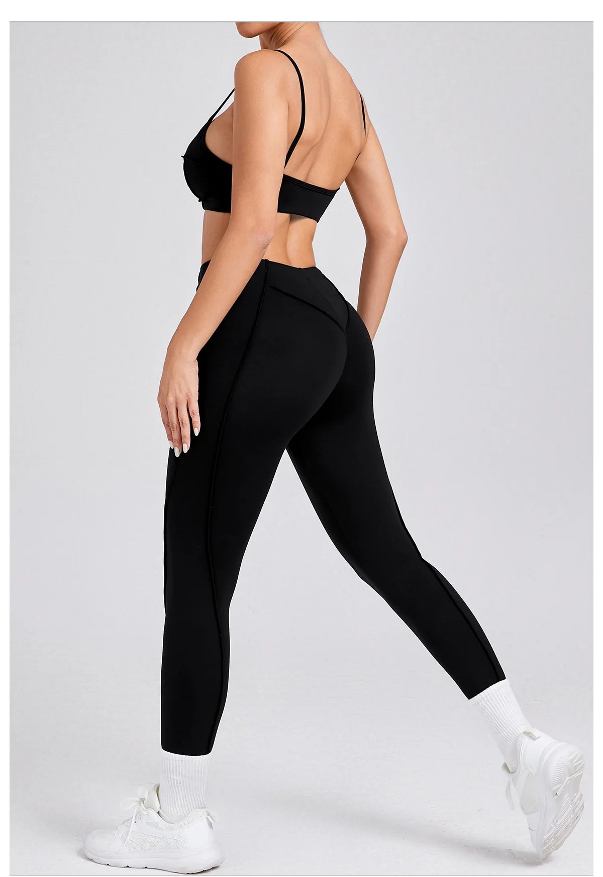 Women's Tracksuit 2 Pieces Seamless Yoga Set Workout Push Up Sportswear Gym Clothing High Waist Leggings Fitness Sports Suits