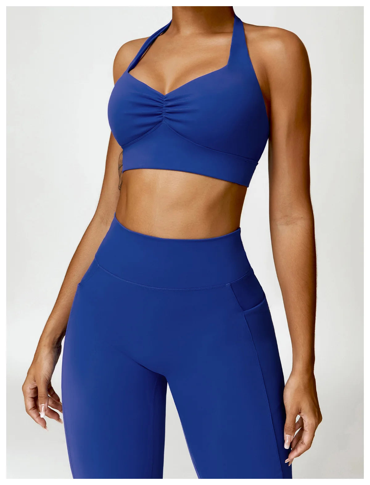V-shaped Back Leggings Fitness Women Sport Leggings High Waist Elastic Solid Yoga Pants Gym Jogging Push Up Slim Pants Female