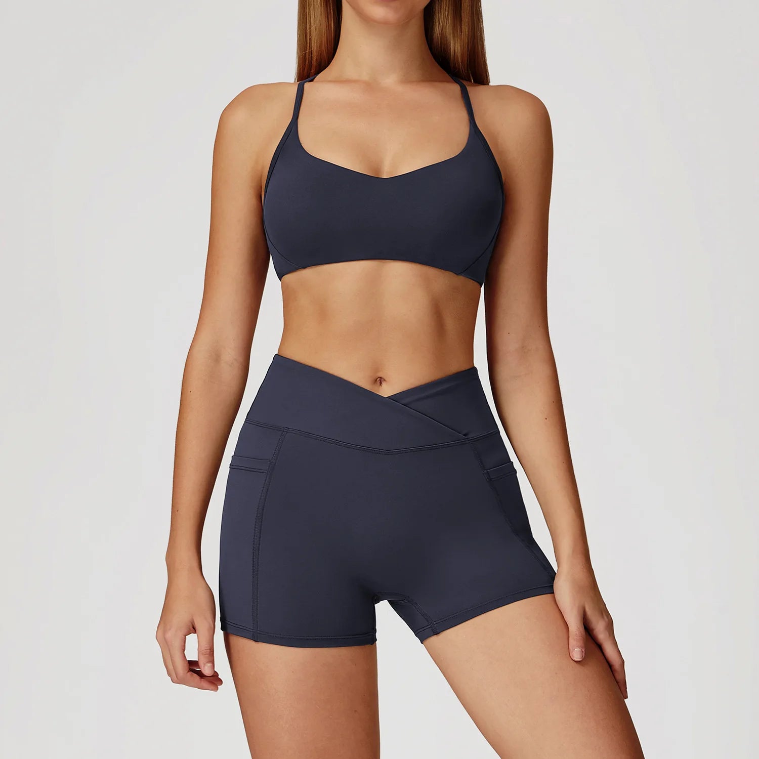 Women Tracksuit Yoga Set 2PCS Gym Workout Clothes for Female Push Up Bra High Waist Leggings Sexy Fitness Sportswear Sports Suit