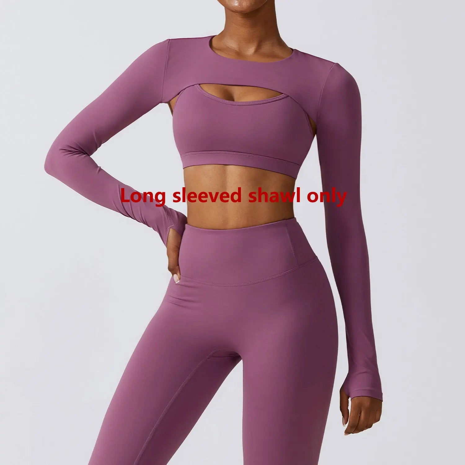 Sports Camisole Yoga Long Sleeved 1 Piece Shawl Yoga Top Nude Fitness Yop Gym Push Ups Workout Tops Running Sports Smock