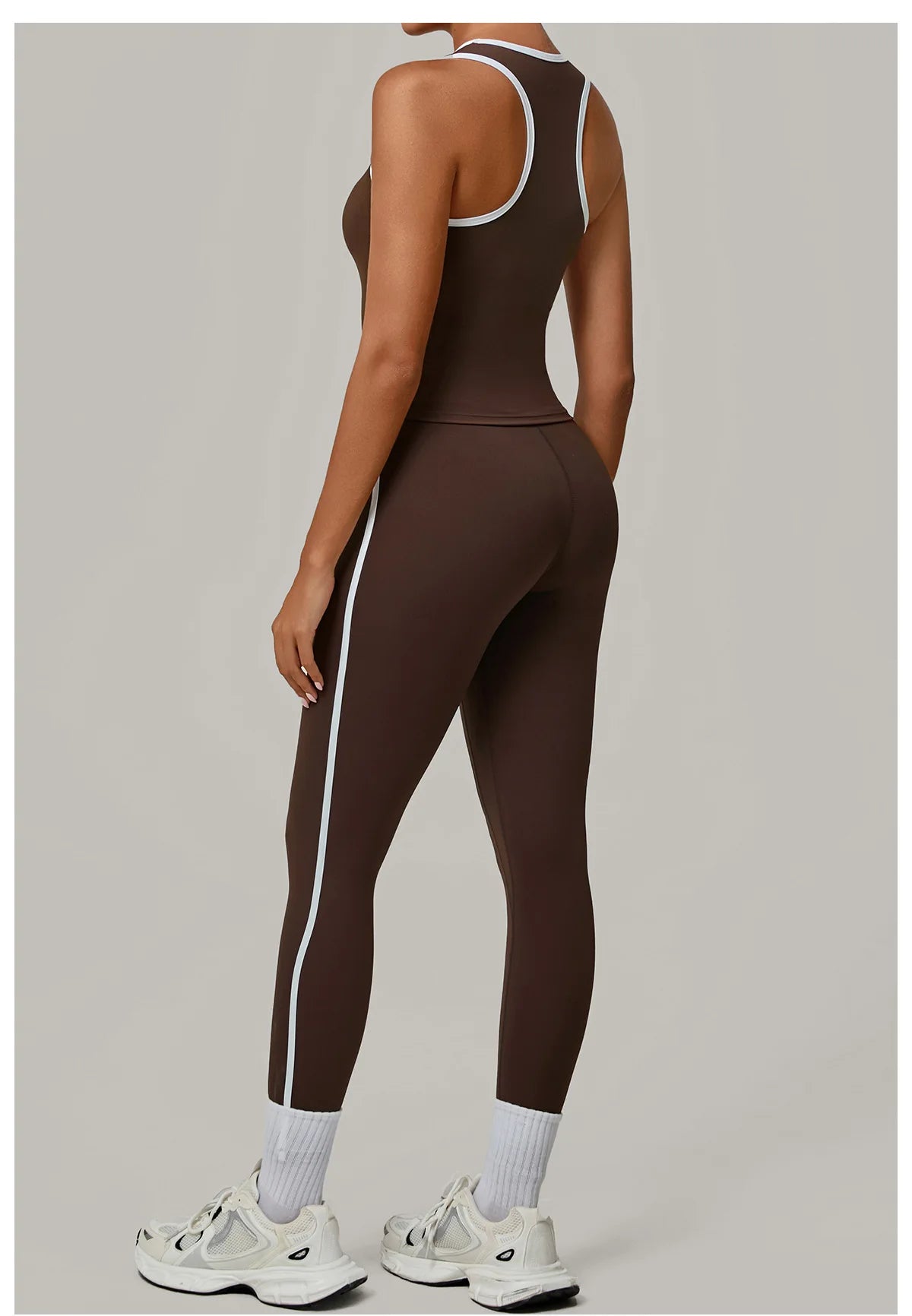 Sportswear 2PCS Women's Tracksuit Yoga Clothes Fitness Set Breathable Activewear Sexy Sports Bra Top High-Waisted Leggings Set