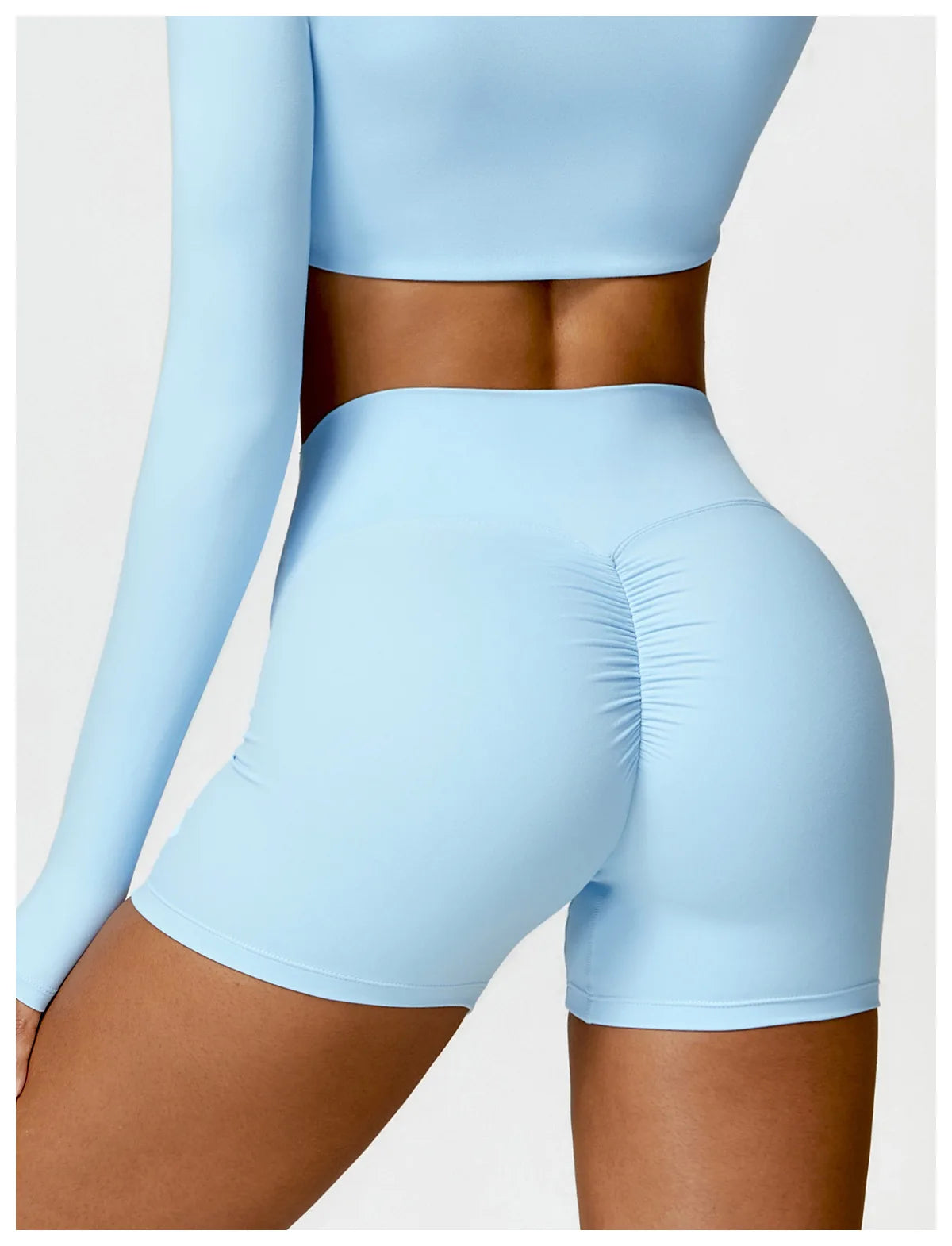 Women Sports Short Yoga Legging Shorts Squat Proof High Waist Fitness Tight Shorts Cycling Running Push Up Workout Gym Shorts
