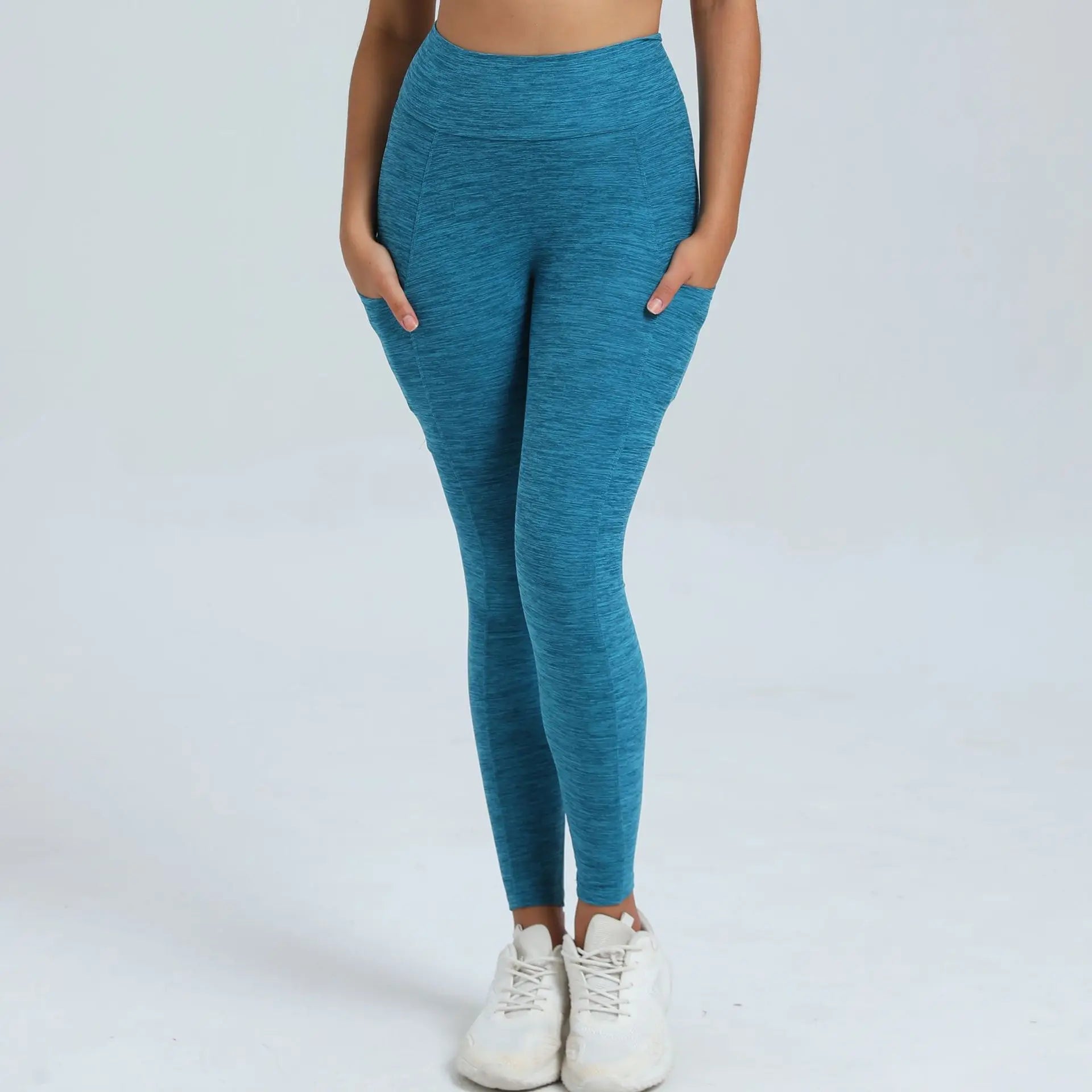 Women Sport Fitness Leggings High Waist Elastic Yoga Pants Training Running Scrunch Butt Gym Leggings Breathable Leggings Female