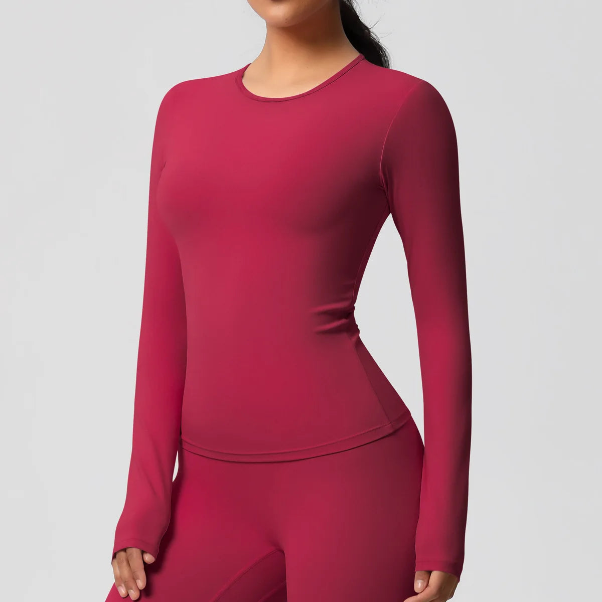 Yoga Shirts For Women Long Sleeve Fitness Running Push Up Gym Clothes Workout Dry Fit Breathable High Elastic Sports Top