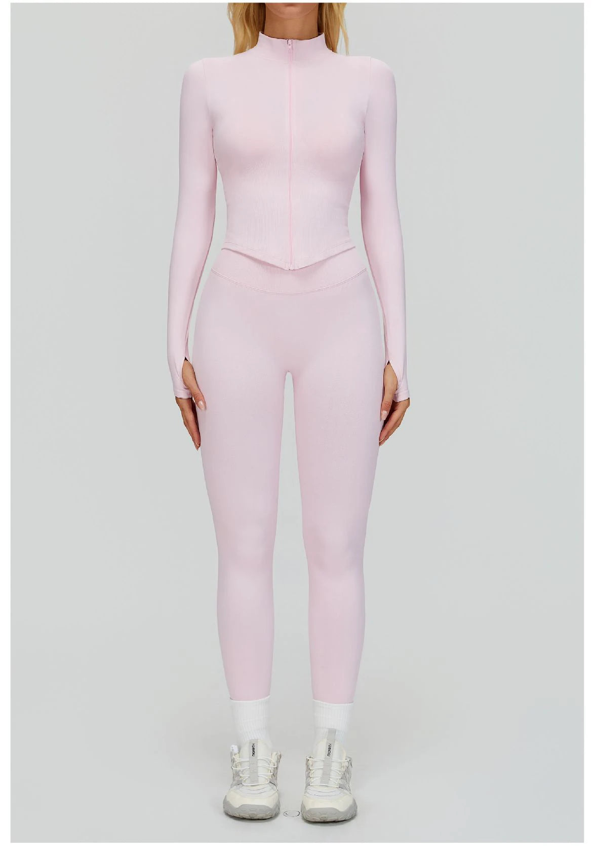 Seamless Yoga Suit 2PCS Sports Set Women Tracksuit Gym Running Workout Clothes Sports Long Sleeve Athletic Wear Yoga Clothing