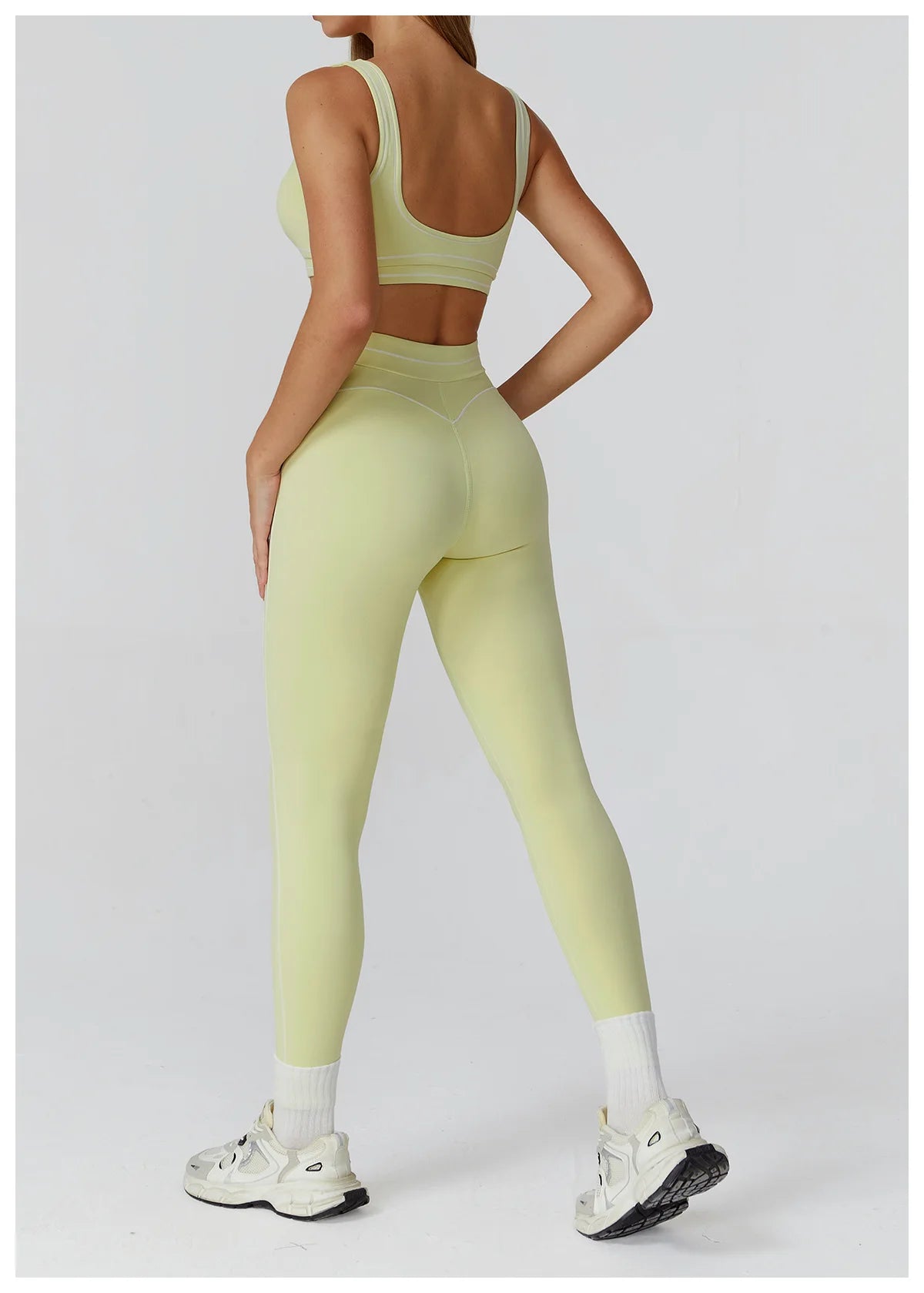 Women's Tracksuit Yoga Set 2PCS Sport Suit Gym Wear Workout Clothes Gym Outfits High Waist Legging Fitness Bra Set Sports Suits