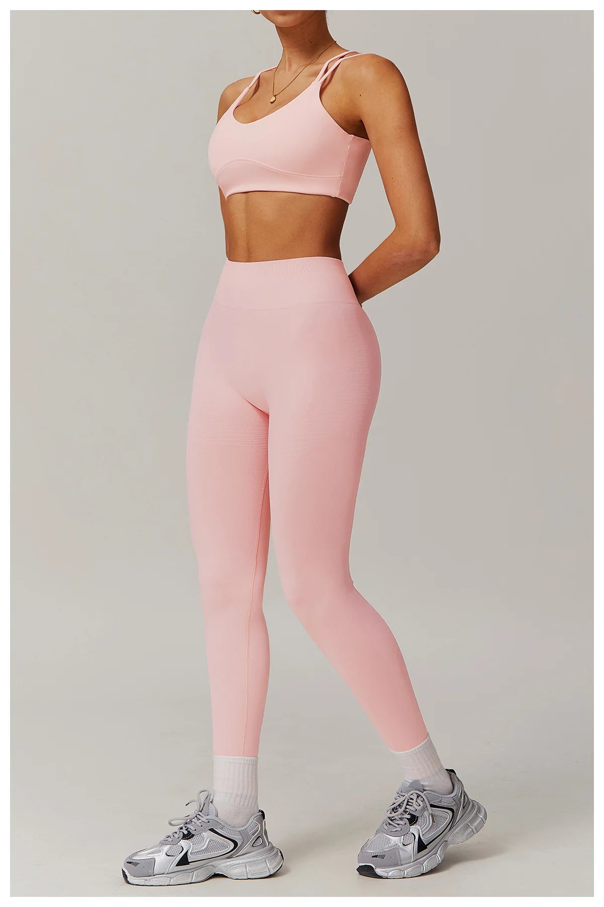 High Waist Seamless Leggings Women Fitness Running Yoga Pants Ribbed Leggings Energy Gym Tights Leggings Casual Workout Leggings