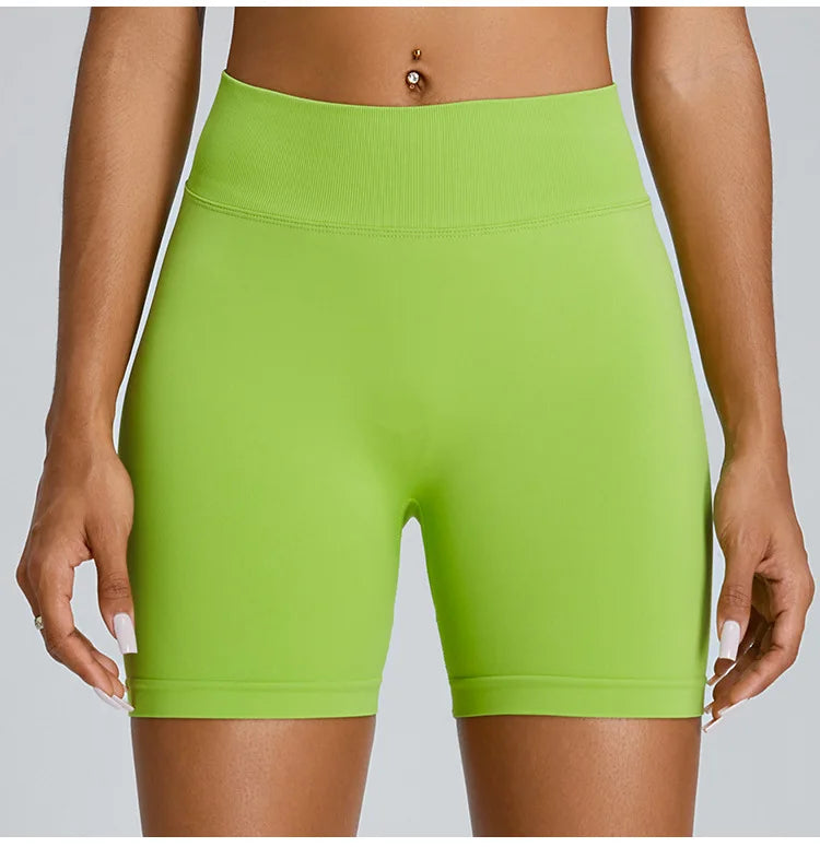 Seamless Yoga Shorts Women High Waist Workout Shorts Fitness Yoga Lift Butt Fitness Women Shorts Gym Short Running Sportswear