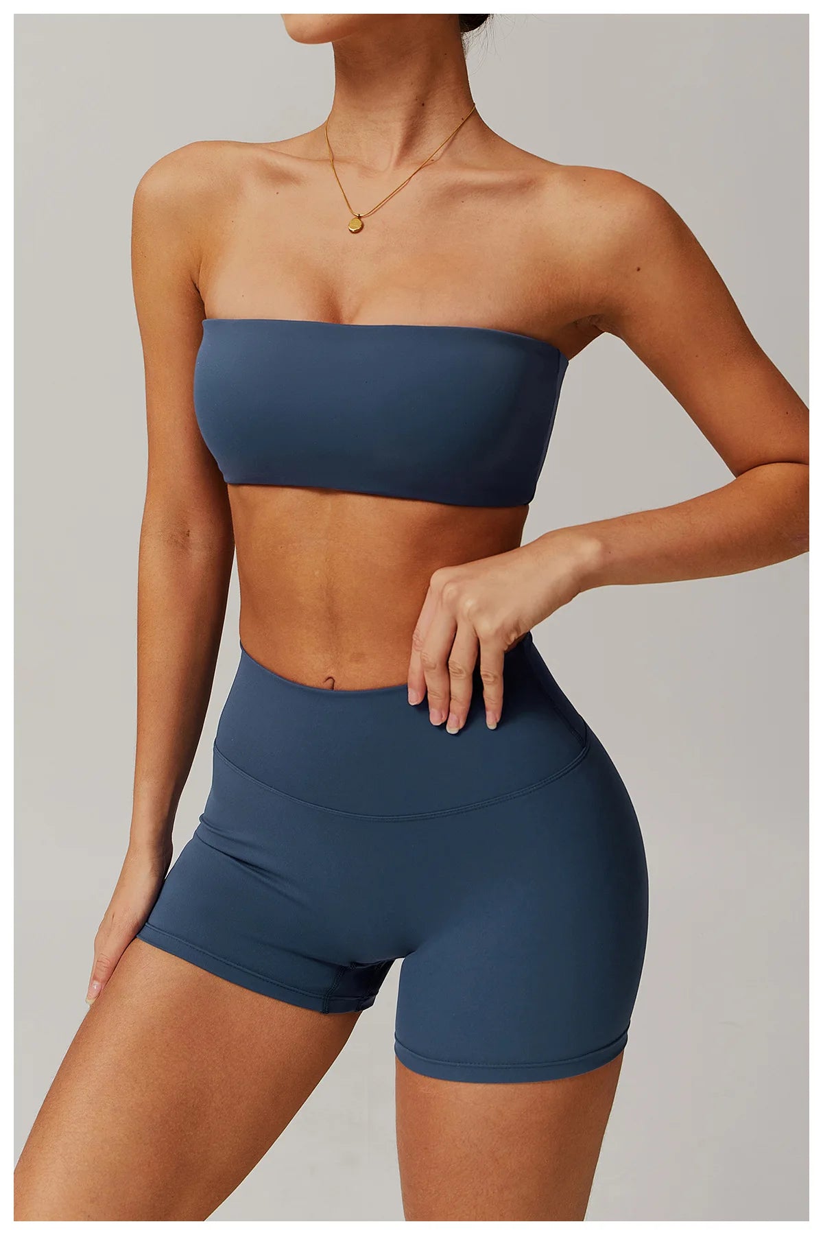 Sports Underwear Women Fitness Bra Intimate Strapless Bustier Bandeau Breathable Wrapped Chest Sports Bra Fitness Tops Yoga Bra