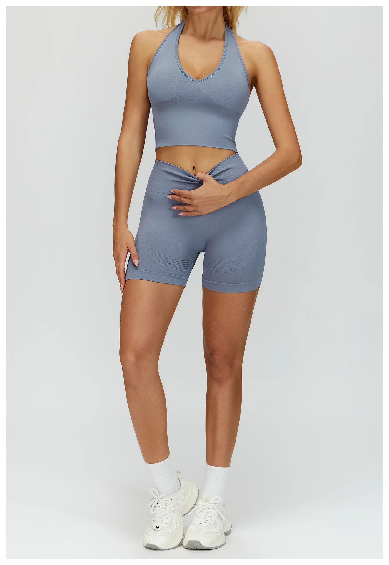 Seamless Yoga Shorts Women High Waist Workout Shorts Lift Butt Fitness Pants Sportswear Fitness Push Up Yoga Gym Running Short