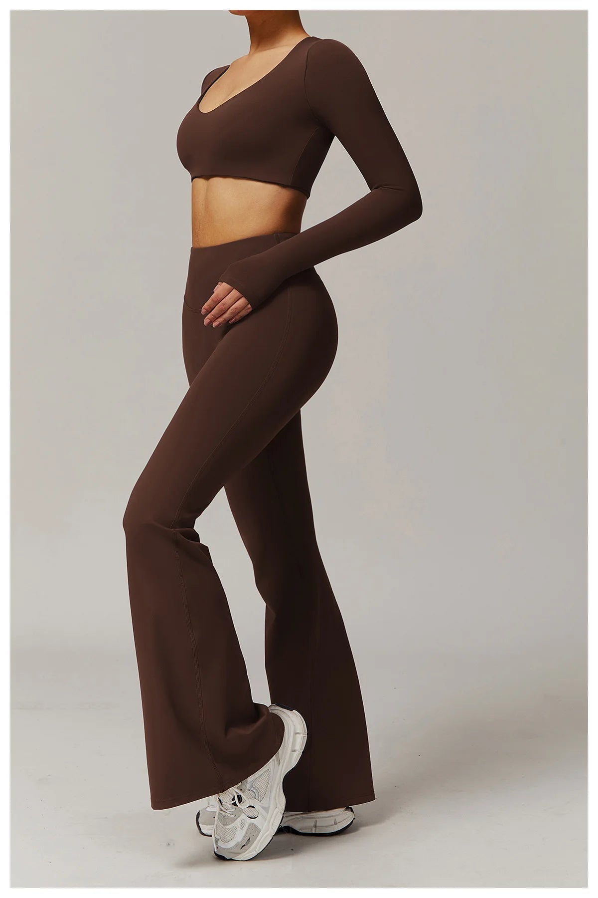Gym Leggings Women Bell-bottoms Yoga Pants Sexy High Waist Lifting Leggings Pants Women Sports Clothing Fitness Wide Leg Pants