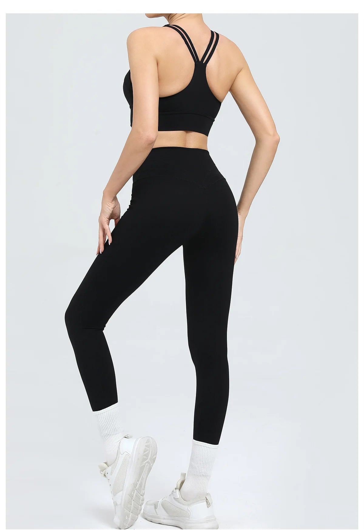 Women's Tracksuit Fitness Suit Yoga Sets Sportswear Workout Outfits Sports Bra High Waist Leggings Gym Clothing Sports Suits