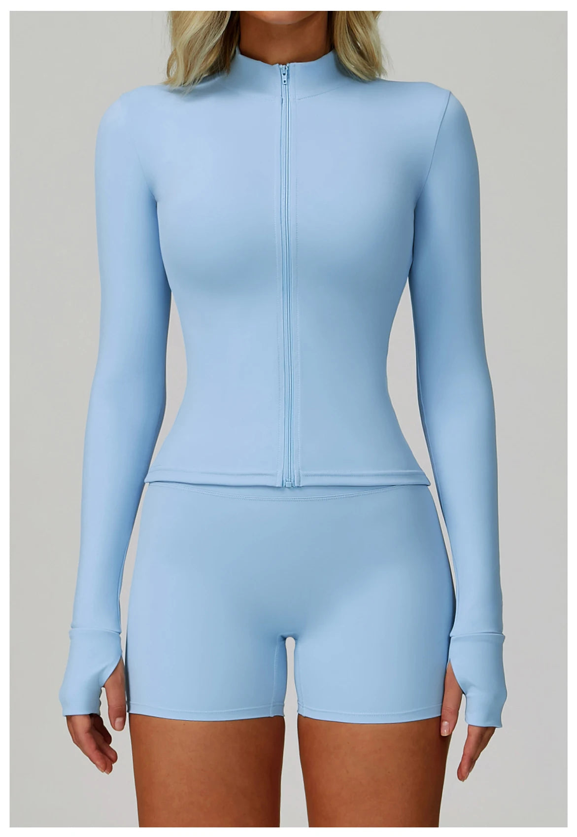 Zipper Yoga Shirts For Women Jacket Long Sleeve Fitness Running Gym Clothes Workout Dry Fit Breathable High Elastic Sports Top