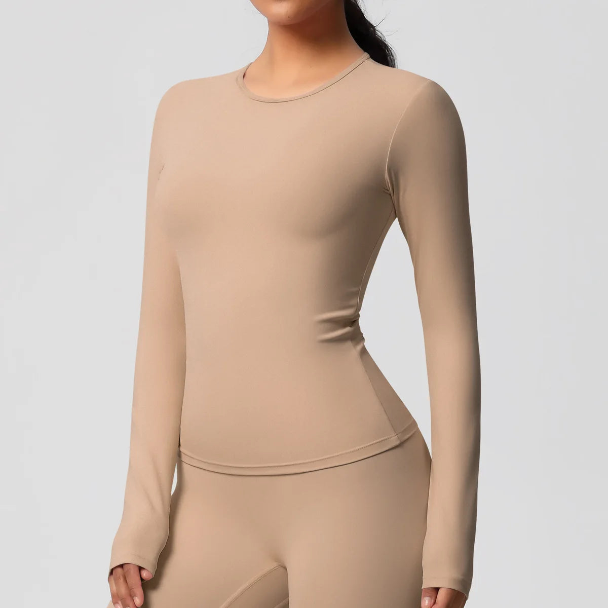 Yoga Shirts For Women Long Sleeve Fitness Running Push Up Gym Clothes Workout Dry Fit Breathable High Elastic Sports Top