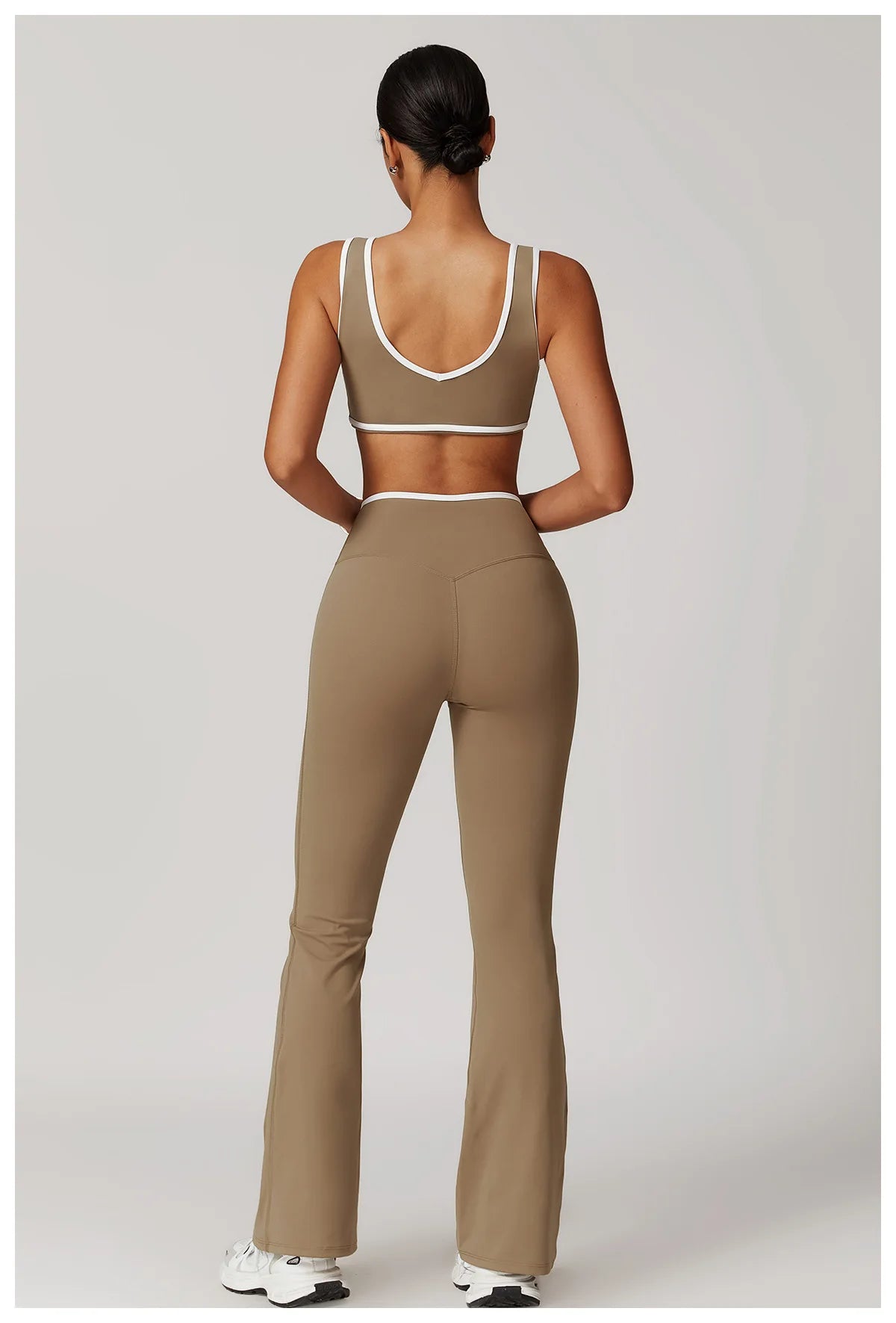 Bell-bottoms Female Leggings Tights High Waist Sexy V-shaped Waist Fitness Pants Women Gym Workout Leggings Running Yoga Legging