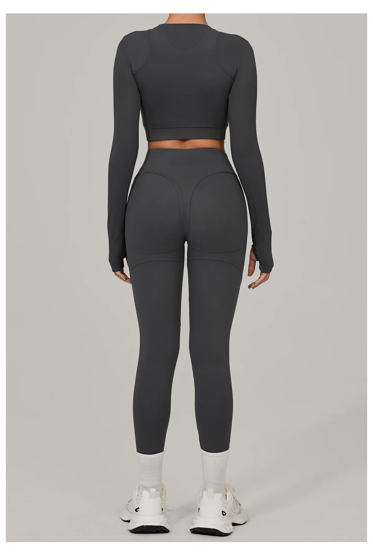 Women Tracksuit 2PCS Yoga Suit Sports Set Women Quick-Drying Gym Set Running Workout Long Sleeve Sports Shirt Yoga Clothing