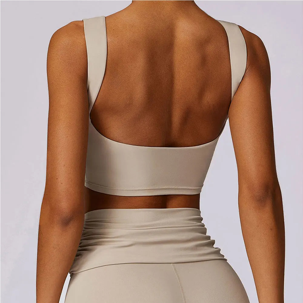 Sports Underwear Women Sexy Workout Sports Bras Tights Crop Top Yoga Vest Shockproof Gym Push Up Fitness Athletic Brassiere