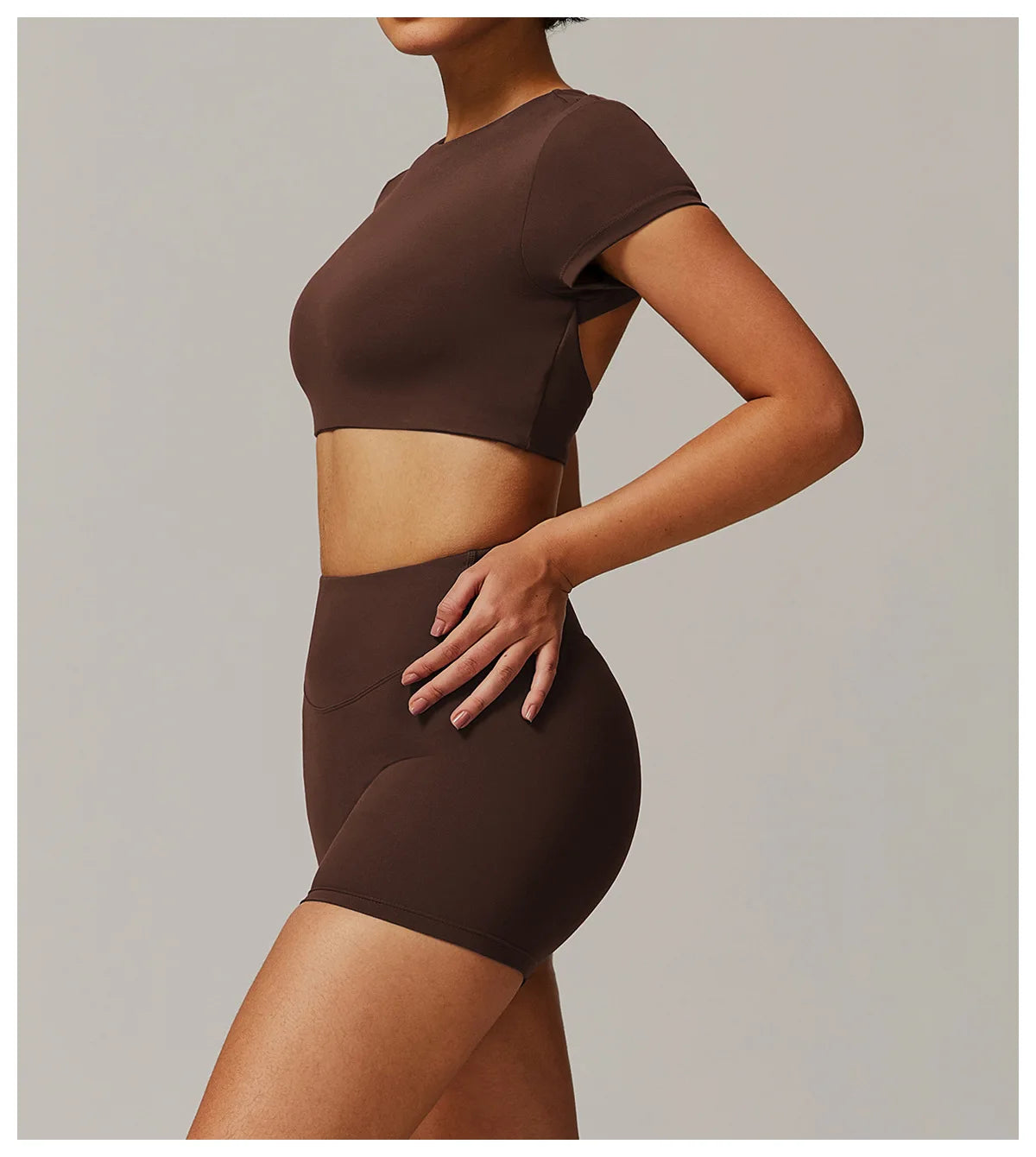 Yoga Top Sport T Shirts Women Fitness Clothes Workout Short Sleeve Top Yoga Shirt Gym Running Back Hollow Out Push Up Sport Top