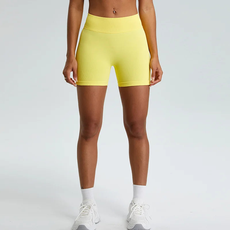 Workout Shorts for Women High Elastic Gym Shorts Seamless Push Up Fitness Sports Shorts Running Women Short Sports Yoga Leggings
