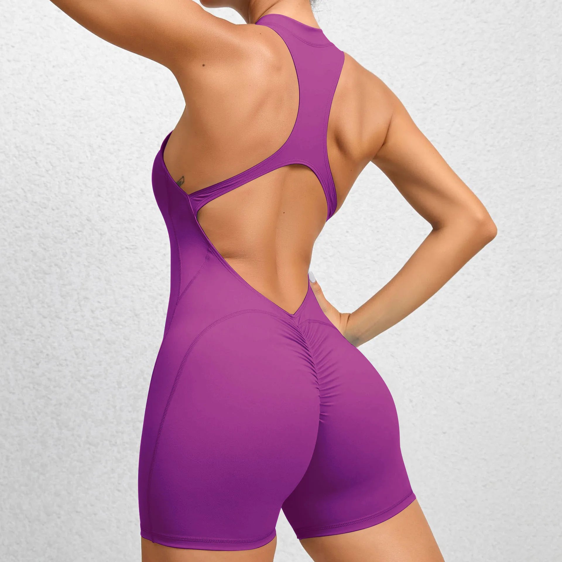 Women's Jumpsuit Fitness Suit Gym Rompers Sports Overalls for Woman Tracksuit Yoga Clothing Zipper Workout Set Sportswear