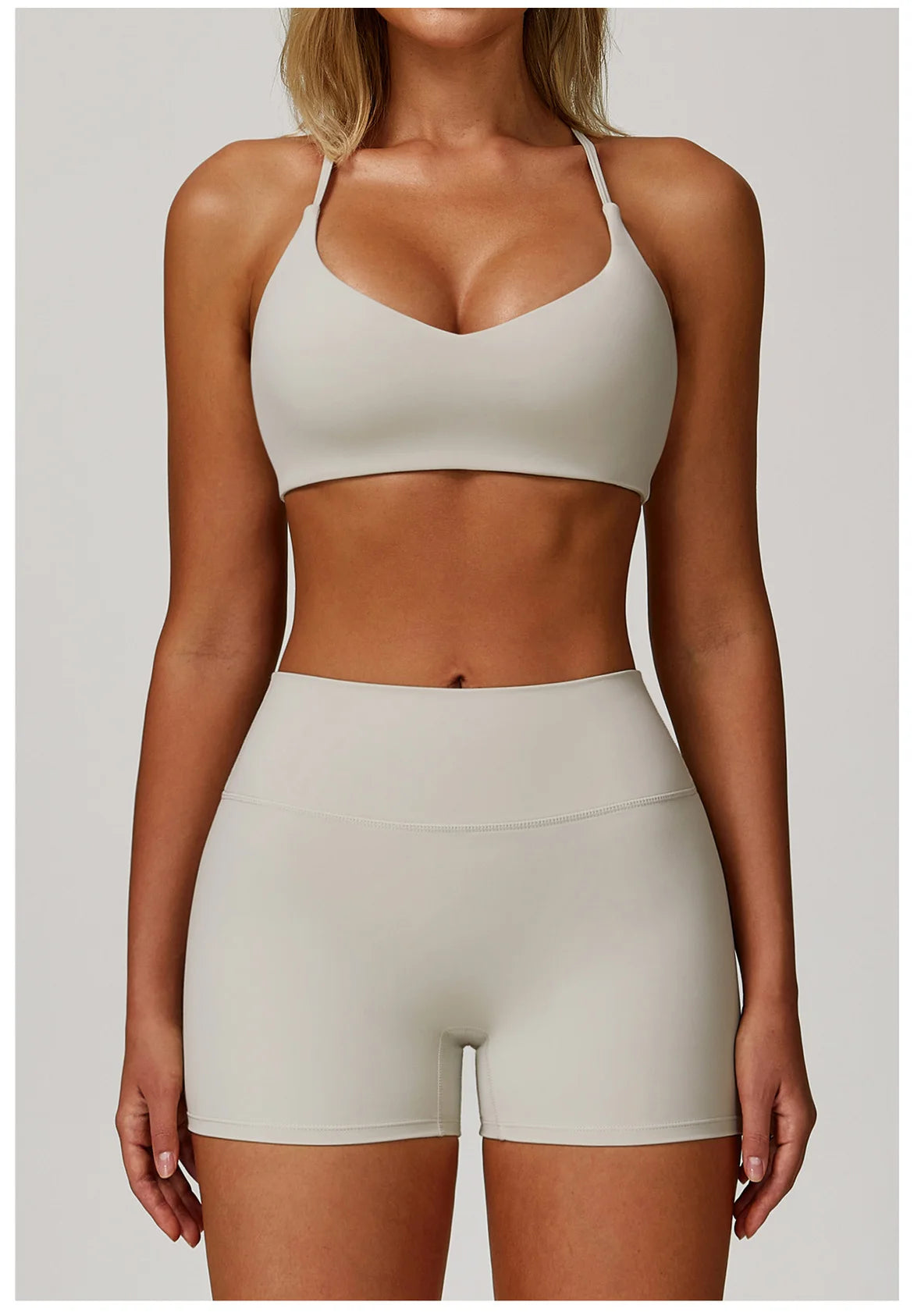 Sexy Women Tops Back Cross Strap Tank Top Push Up Running Impact Sports Bra Breathable Soft Fitness Beauty Solid Color Yoga Bra