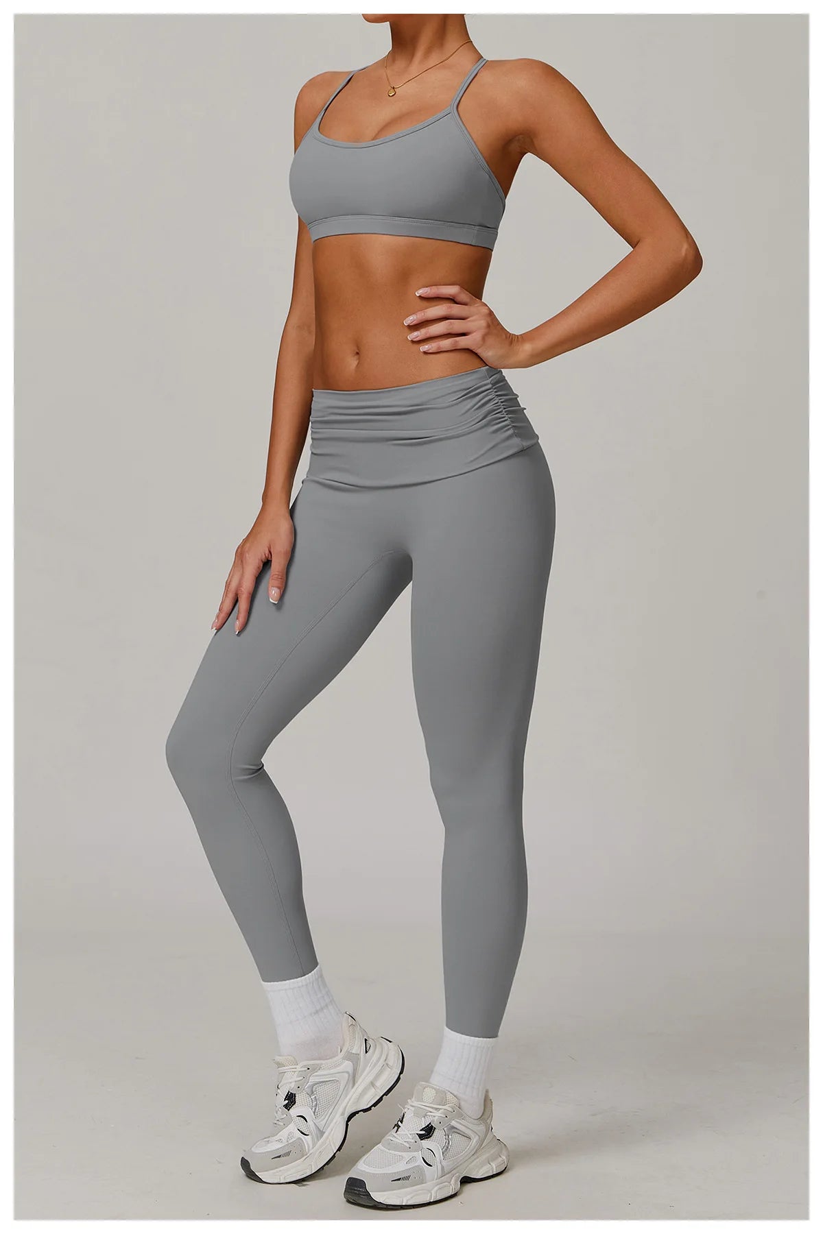 Yoga Clothes 2 Piece Women's Tracksuit Athletic Wear Pilates Fitness Suit Gym Workout Push Up Clothes Sports Bra Leggings Suit