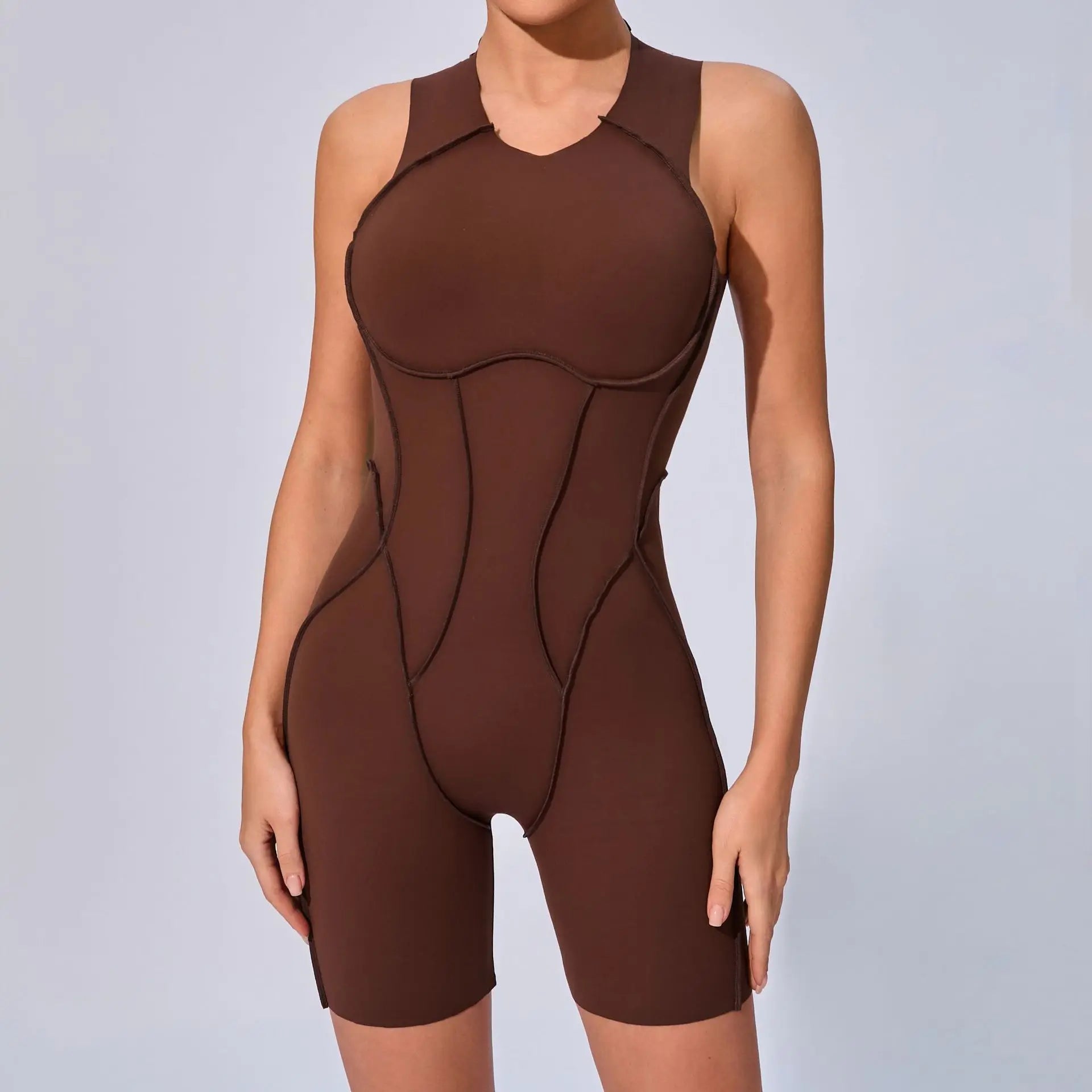 Women Tracksuit Sports Overalls Padding Sporty Jumpsuit Sportswear Woman Gym Set Sleeveless Yoga Clothing Suit for Fitness Set