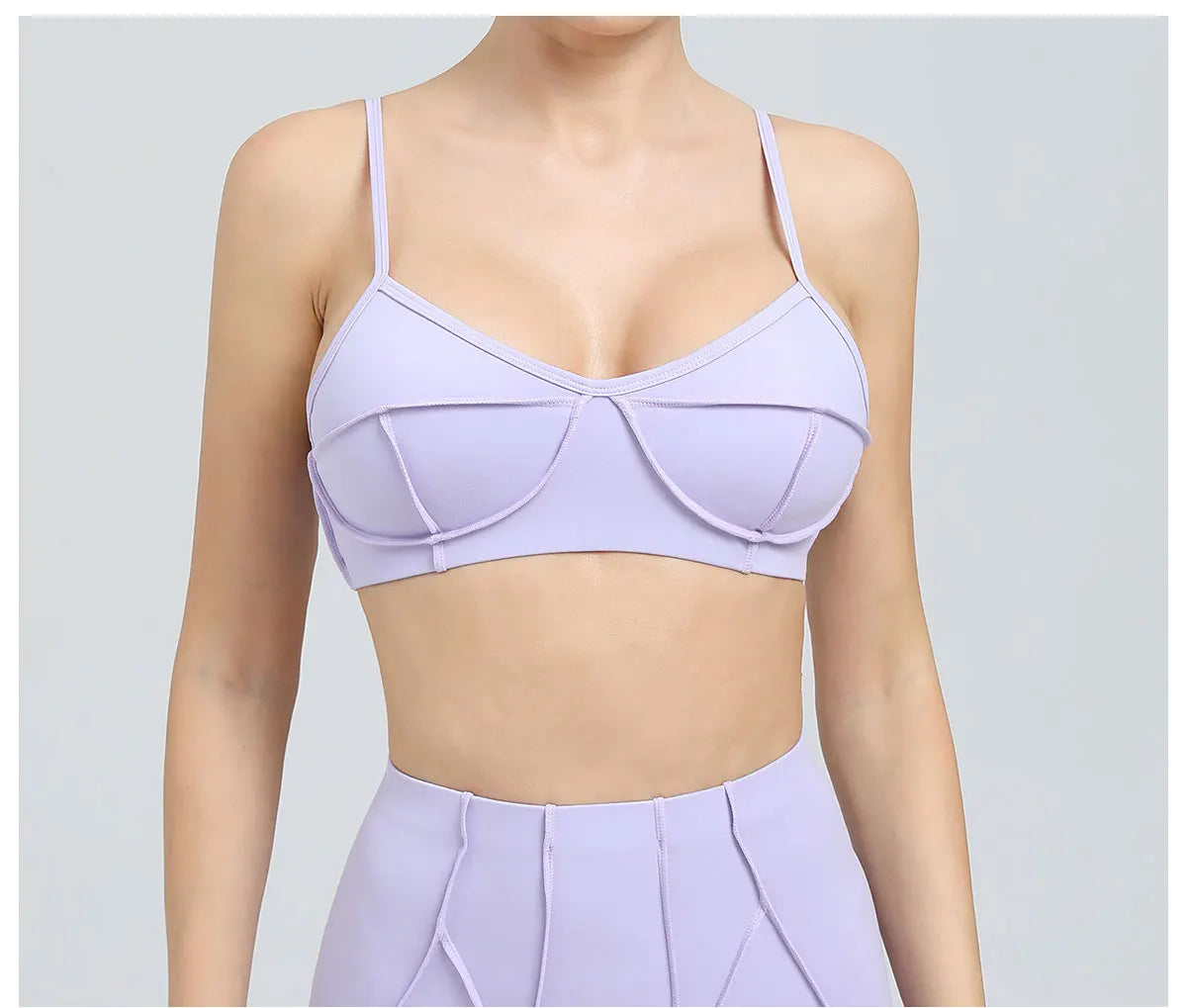 Sports Bra Anti-Sweat Fitness Top Women Yoga Bra Shockproof Crop Top Push Up High Strength Sport Bra Breathable Gym Workout Top