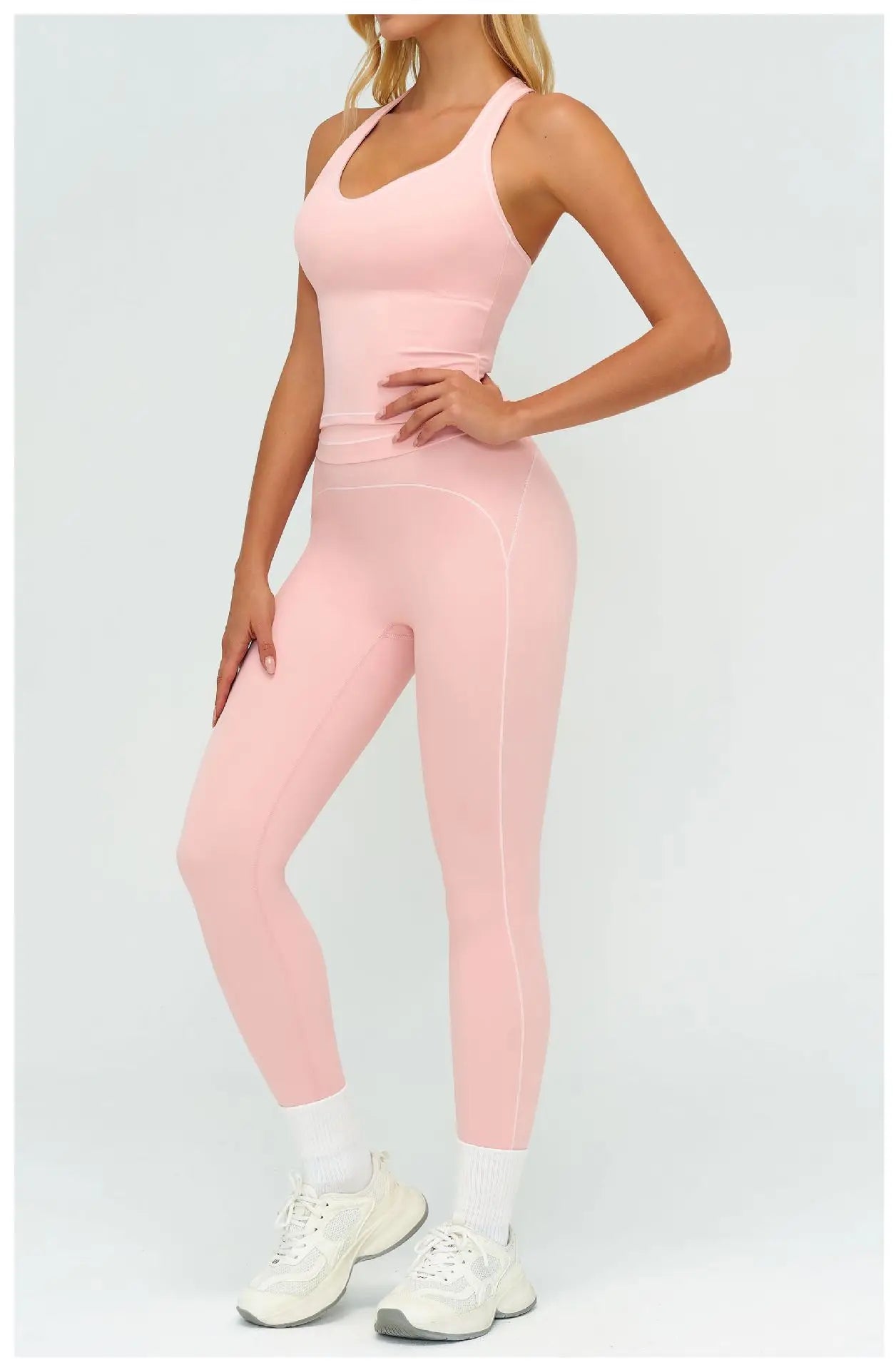 Women Tracksuit 2PCS Yoga Clothes Athletic Wear Fitness Set Gym Outfits Workout Sets Push Up Sports Bra Leggings Suit Sportswear