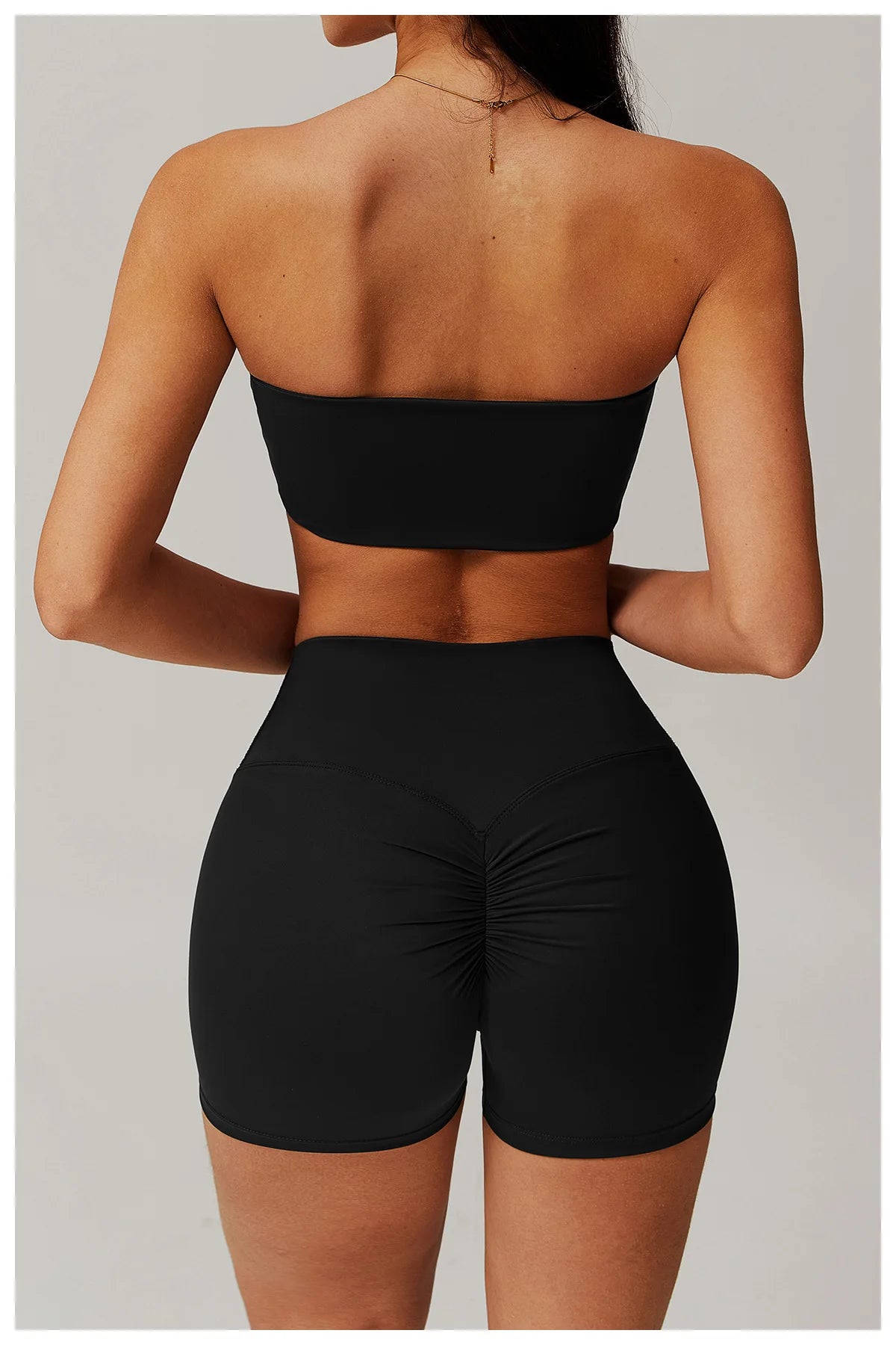 Sports Underwear Women Fitness Bra Intimate Strapless Bustier Bandeau Breathable Wrapped Chest Sports Bra Fitness Tops Yoga Bra