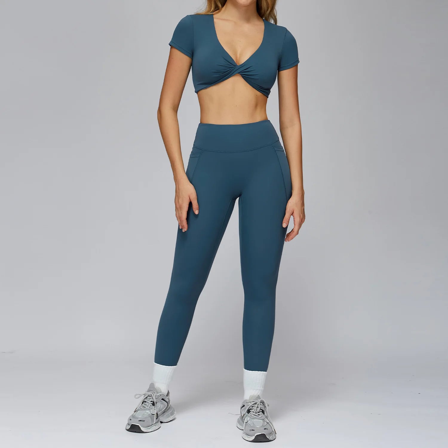 Sports Bra Women's Set 2PCS Professional Fitness Tank Top Bra Shockproof Running Leggings Yoga Suit Beautiful Back Bra Clothing