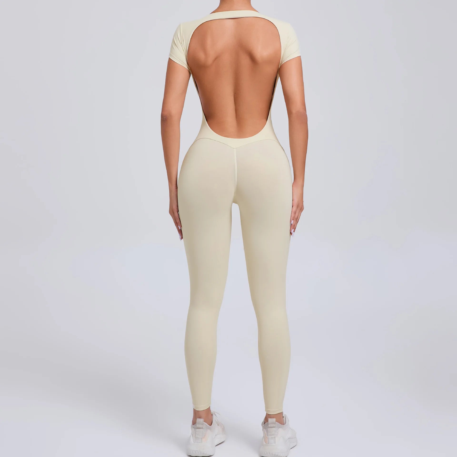 Yoga Suit Women's Jumpsuit One Piece Sports Suit Short Sleeve Gym Clothes Push Up Training Fitness Yoga Bodysuit Sportswear