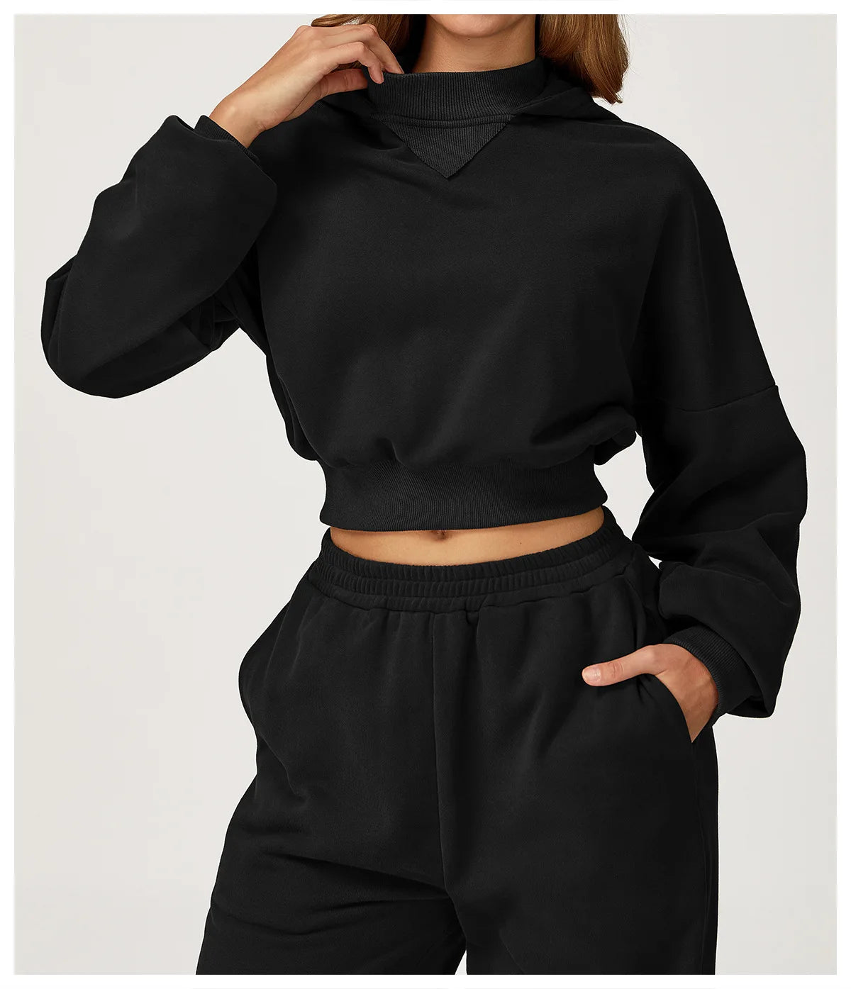Long Sleeved Hooded Sweatshirt Winter Casual Loose Jacket Women's Long Sleeved Outdoor Running and Fitness Sportswear