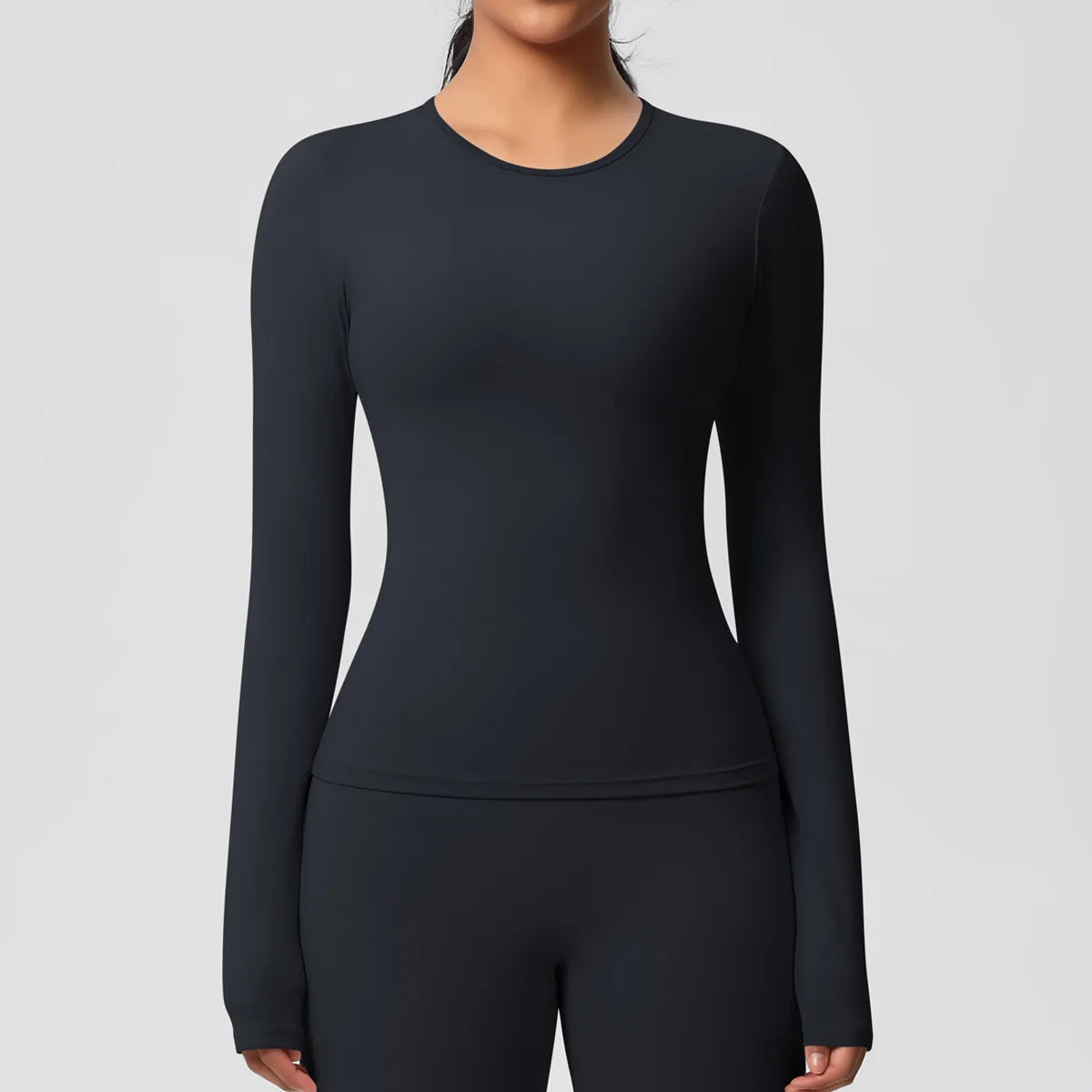 Yoga Shirts For Women Long Sleeve Fitness Running Push Up Gym Clothes Workout Dry Fit Breathable High Elastic Sports Top