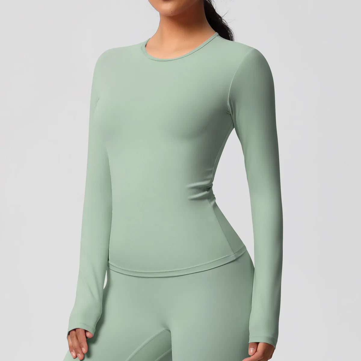 Yoga Shirts For Women Long Sleeve Fitness Running Push Up Gym Clothes Workout Dry Fit Breathable High Elastic Sports Top