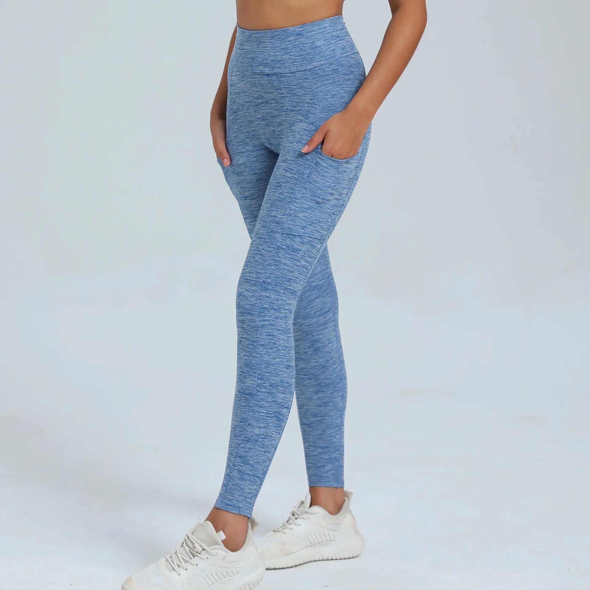 Women Sport Fitness Leggings High Waist Elastic Yoga Pants Training Running Scrunch Butt Gym Leggings Breathable Leggings Female