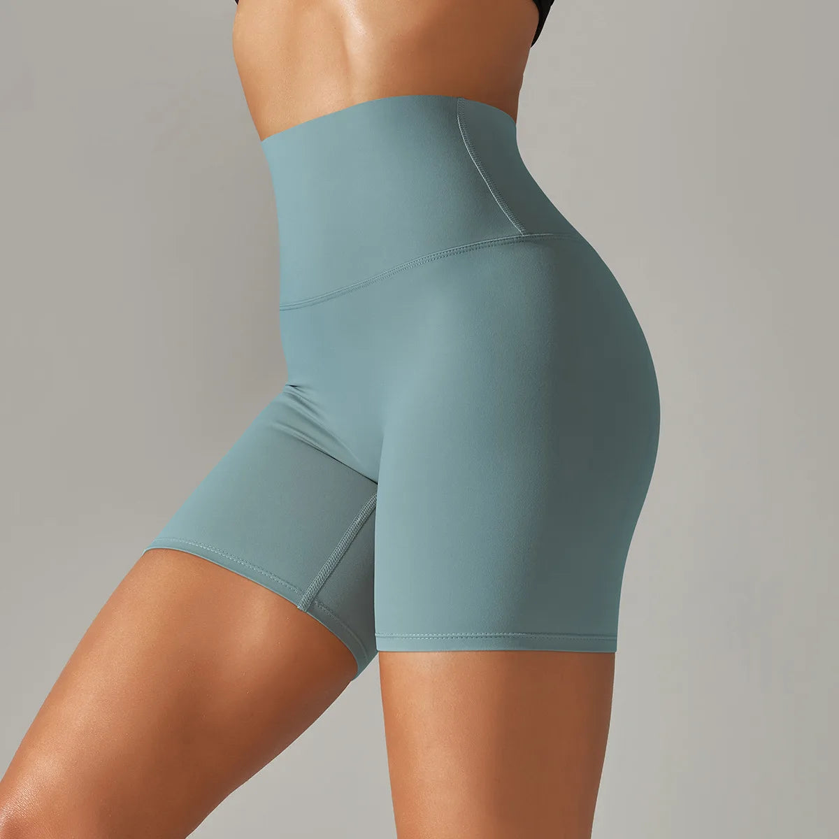 Seamless Yoga Shorts Women Fitness Shorts Running Cycling Shorts Breathable Sports Leggings High Waist Summer Workout Gym Shorts
