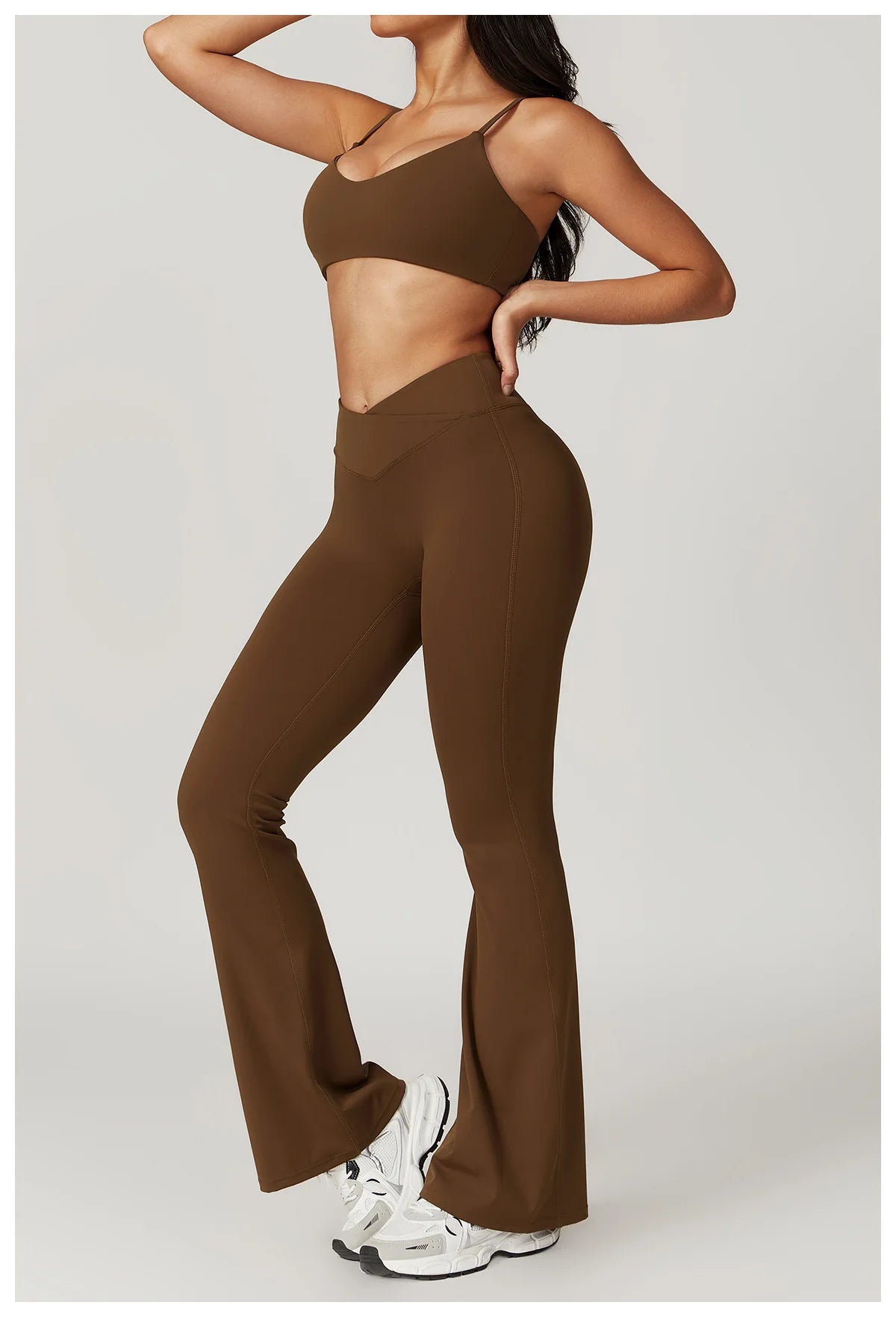 Flare Leggings Yoga Pants Women Bell-bottoms Yoga Tights High Waist Fitness Pants Stretch Gym Workout Sports Push Up Leggings