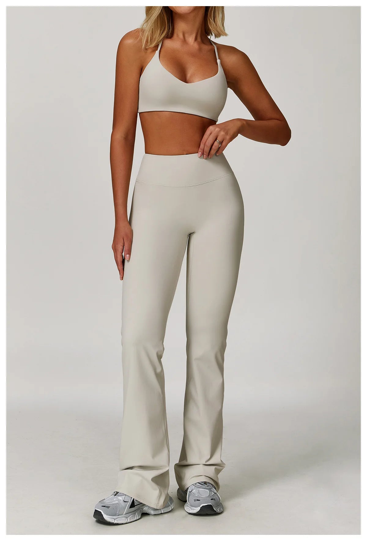 Wide Leg Pants Women Bell-bottoms High Waist Yoga Leggings High Stretchy Butt Lifting Breathable Sports Pants Women Gym Leggings