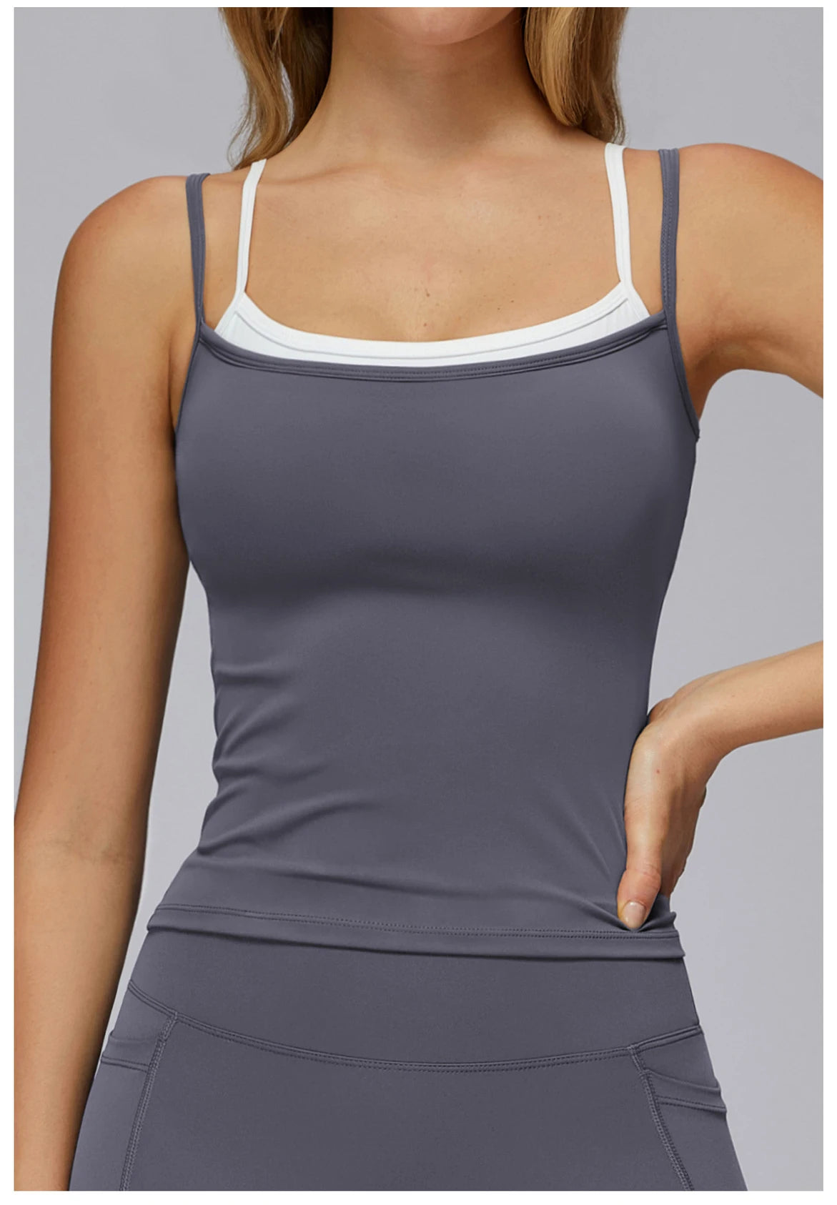 Sports Bra Women Underwear Shock-absorbing Gathering Double Breast Strap Yoga Vest Quick Drying Anti Sagging Shaping Fitness Bra