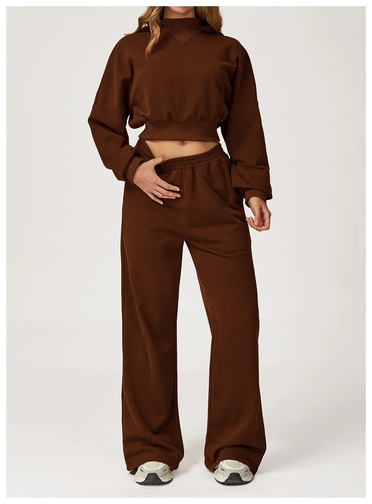 Winter New High Waisted Women's Yoga Pants Wide Leg Slimming Straight Leg Loose Pants Outdoor Casual Sports Running Pants