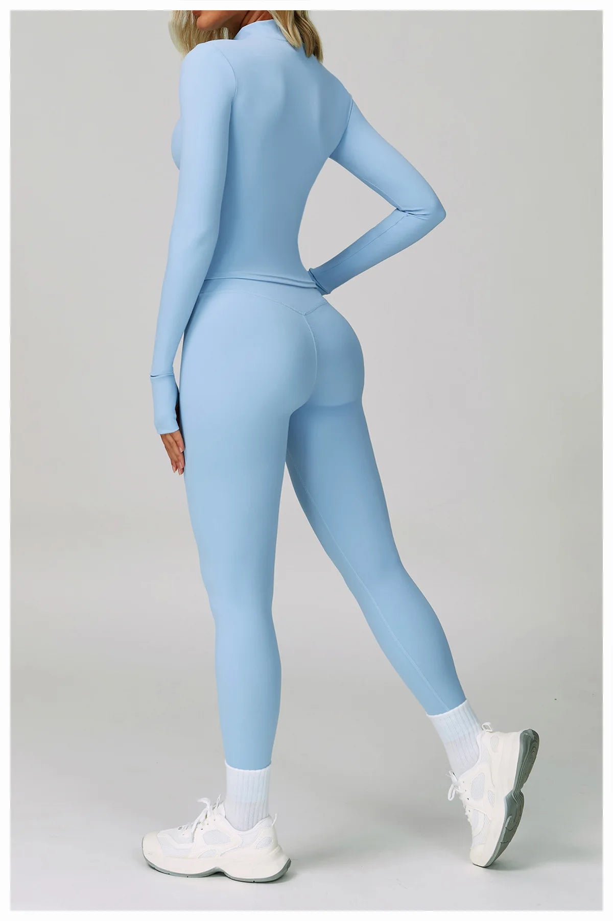 Zipper Yoga Shirts For Women Jacket Long Sleeve Fitness Running Gym Clothes Workout Dry Fit Breathable High Elastic Sports Top