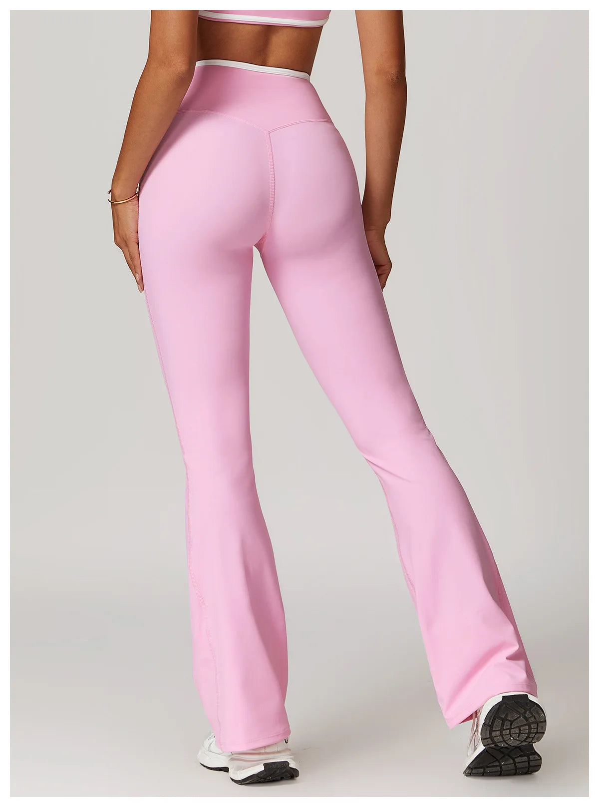 Bell-bottoms Female Leggings Tights High Waist Sexy V-shaped Waist Fitness Pants Women Gym Workout Leggings Running Yoga Legging