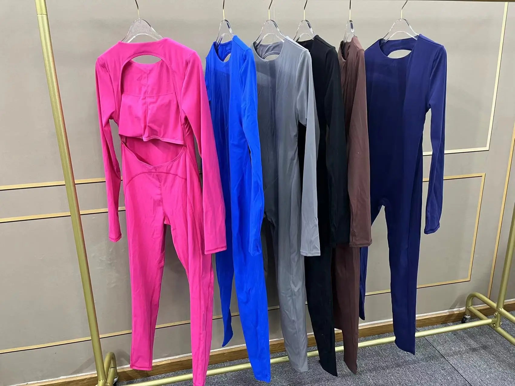 Jumpsuit Gym Yoga Set Women Long Sleeves Sportswear Women Tracksuit Sport Fitness Rompers Female Push Up Workout Bodysuit