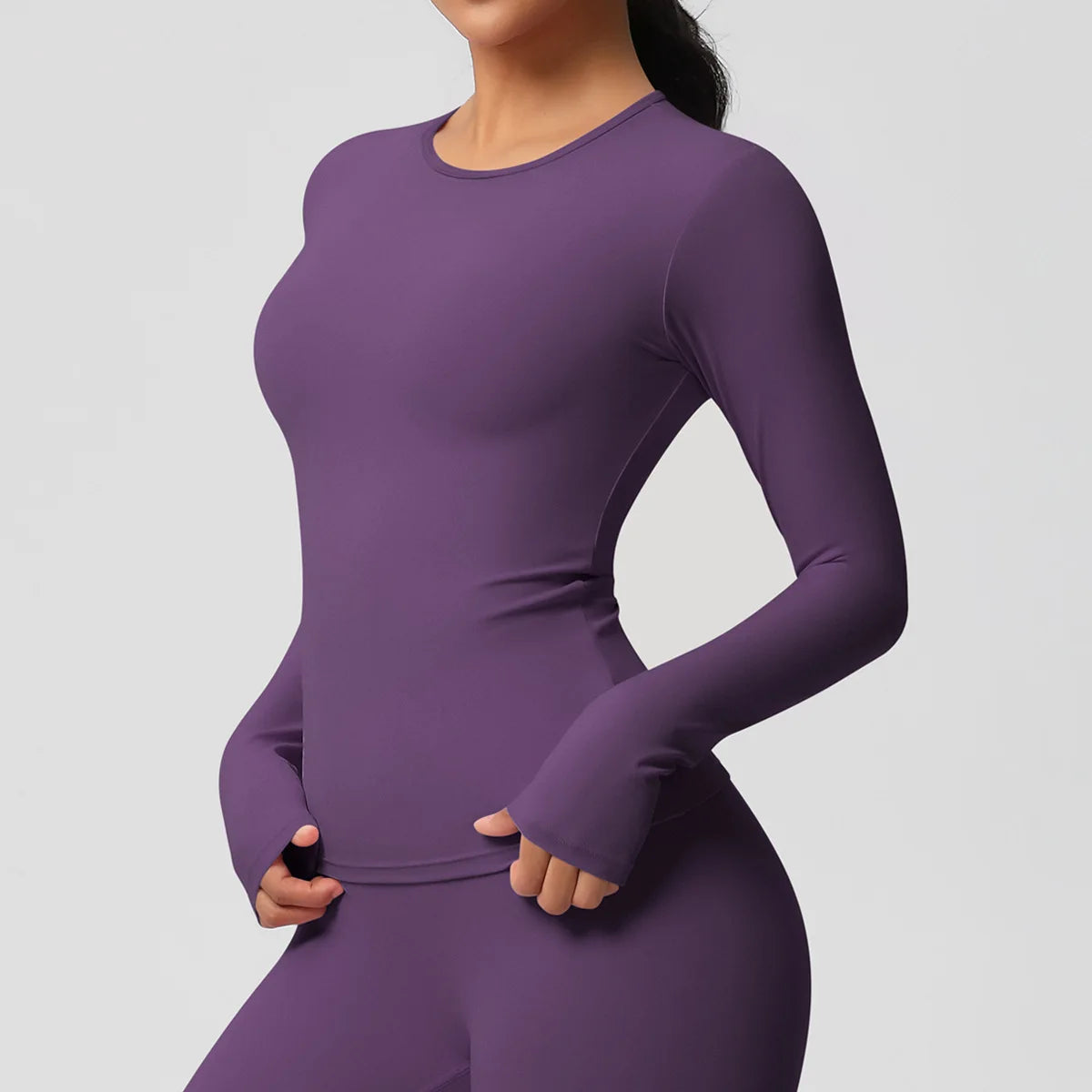 Yoga Shirts For Women Long Sleeve Fitness Running Push Up Gym Clothes Workout Dry Fit Breathable High Elastic Sports Top