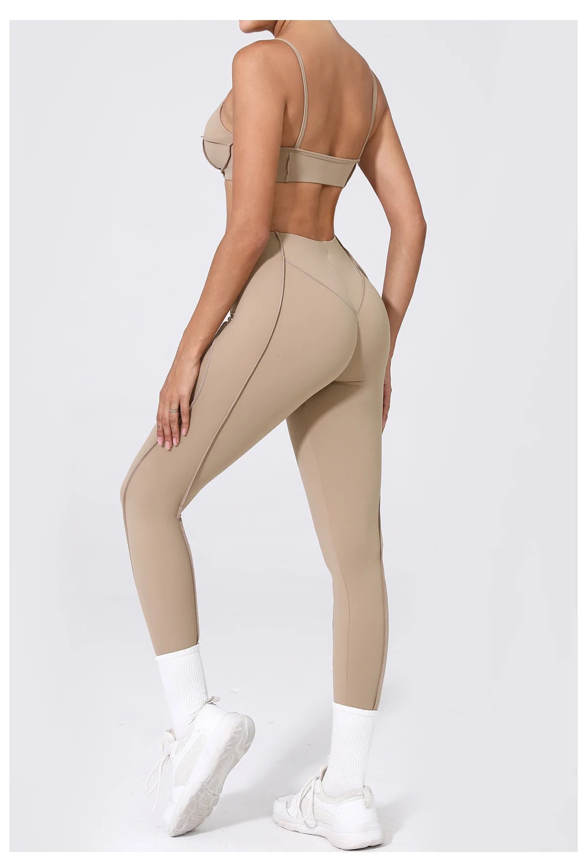Women's Tracksuit 2 Pieces Seamless Yoga Set Workout Push Up Sportswear Gym Clothing High Waist Leggings Fitness Sports Suits