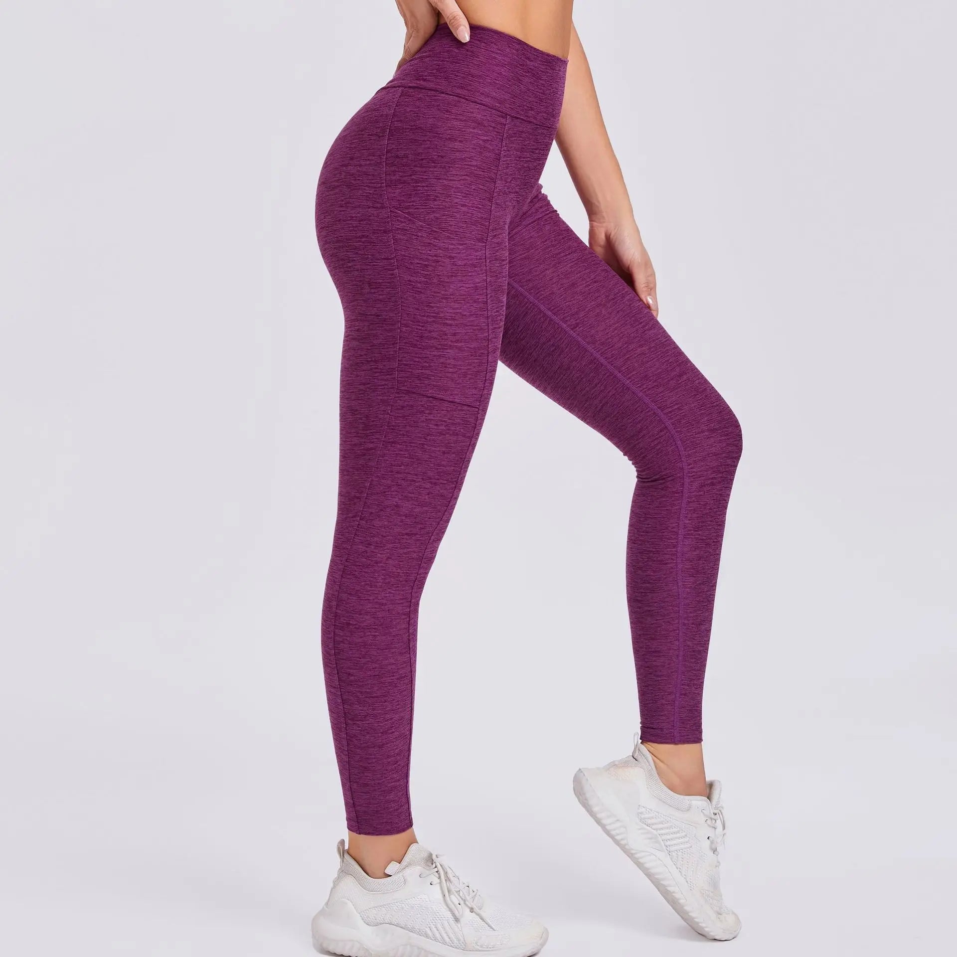 Women Sport Fitness Leggings High Waist Elastic Yoga Pants Training Running Scrunch Butt Gym Leggings Breathable Leggings Female