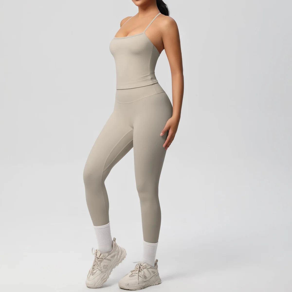 Yoga Outfits Women Tracksuit Fitness Suit Training Sleeveless Sport Gym Set Workout Overalls Sports Underwear Sportswear